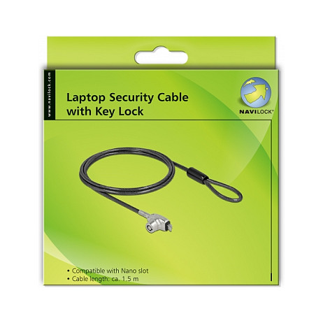 Sigurnosna brava za laptop DELOCK 65440 (1.8 m, ključ)-3