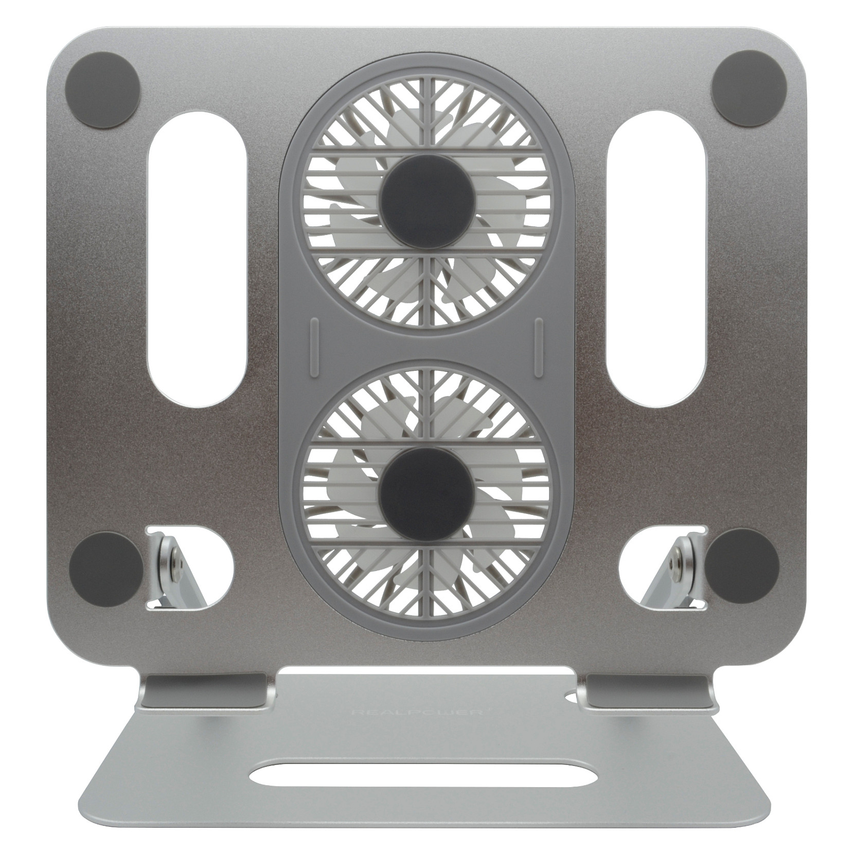 Stalak za laptop REALPOWER FanStand 1 (RGB ventilator, podesiva visina, do 17")-1