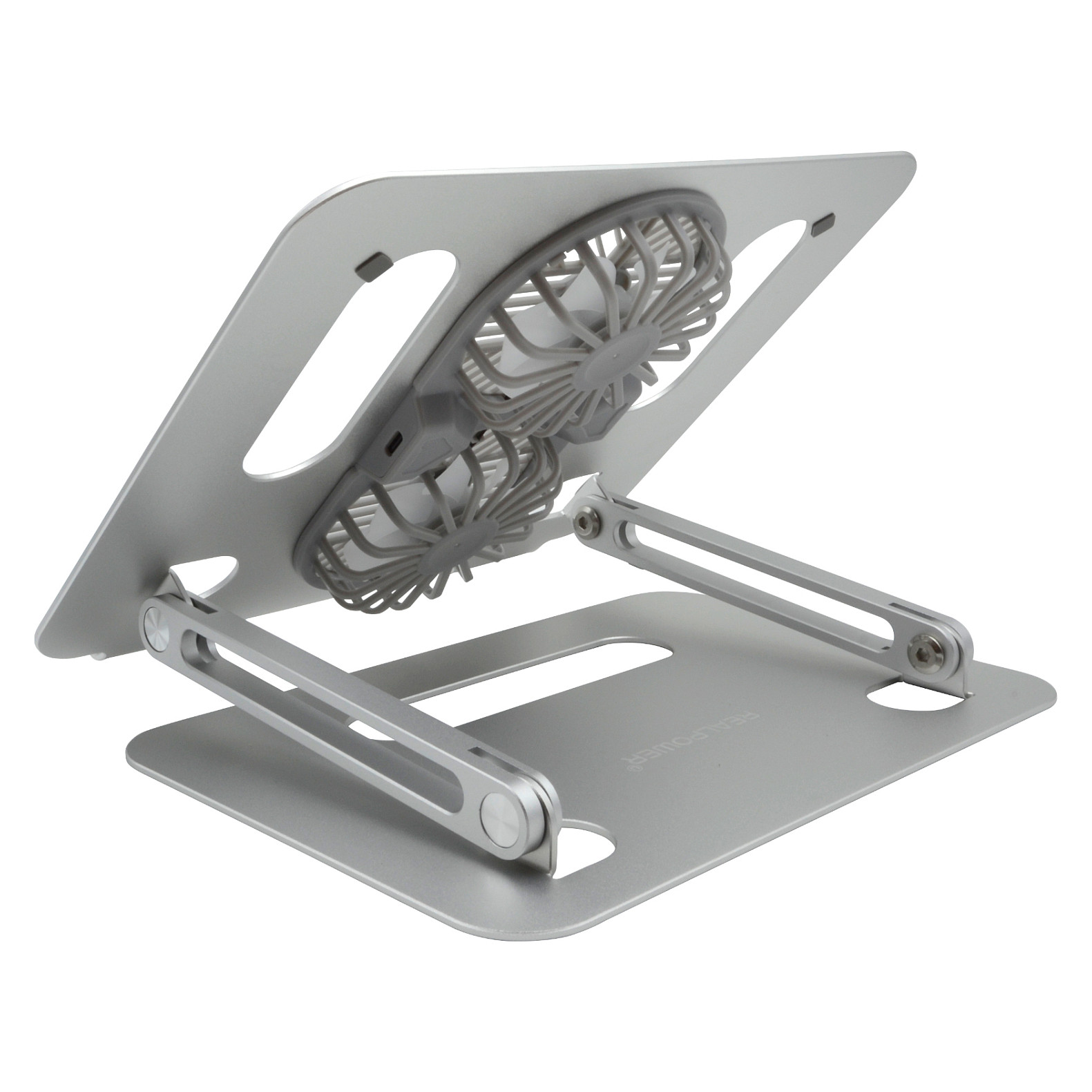 Stalak za laptop REALPOWER FanStand 1 (RGB ventilator, podesiva visina, do 17")-2