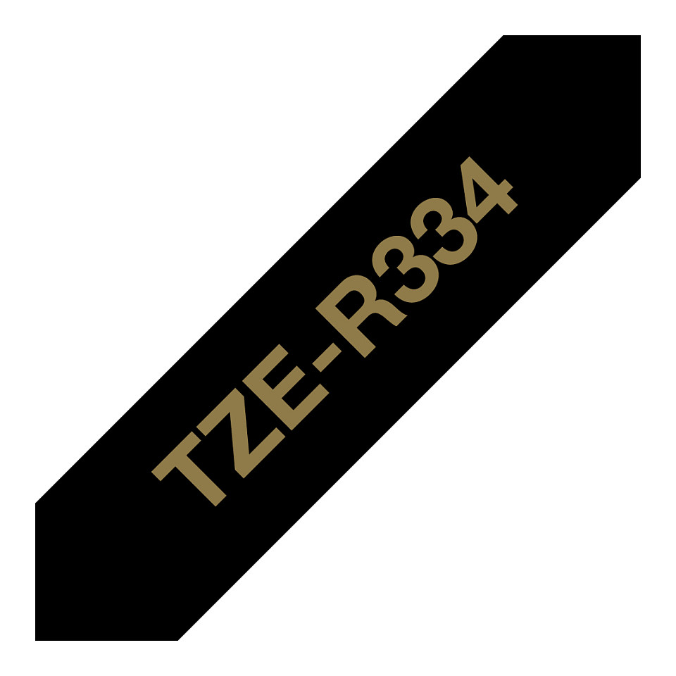 Traka za pisač naljepnica BROTHER TZe-PR935 (12mm, crni ispis na zlatnoj glitter podlozi)
