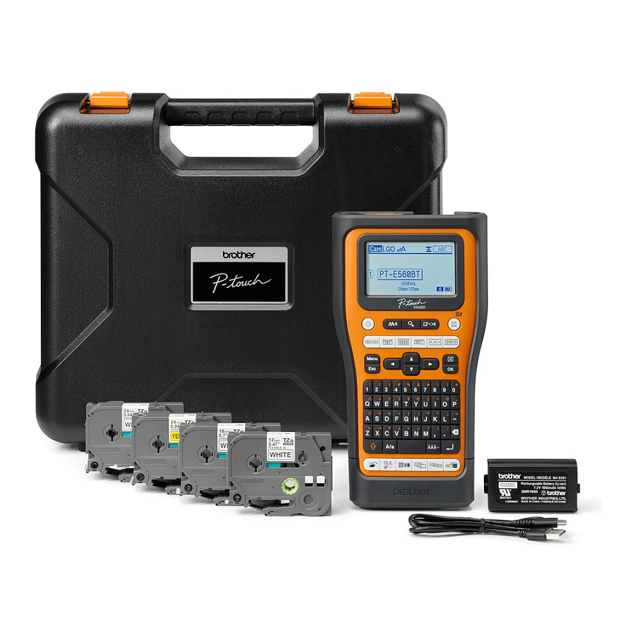 Pisač za naljepnice BROTHER P-Touch PT-E560BTSP (profesionalni, Bluetooth, kofer, 4 trake)-4