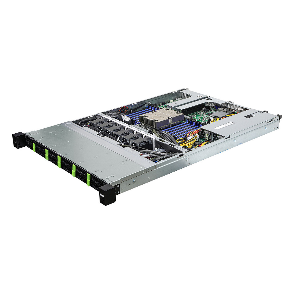 Server Barebone ASROCK 1U12E-GENOA/2L2T (1U, Socket SP5, 12x 2.5" Gen5 NVMe, 2x 10GbE, Redundant PSU)