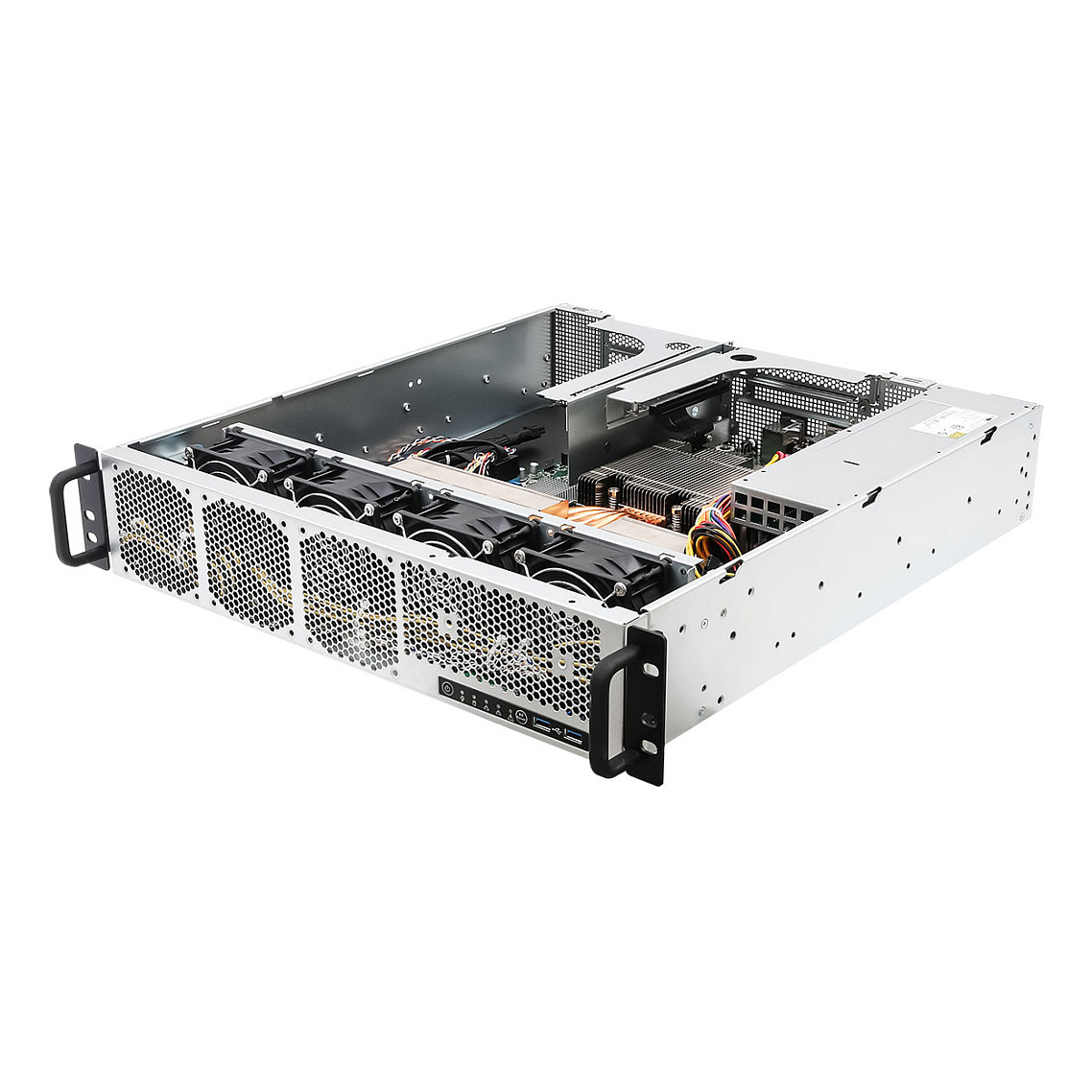 Barebone server ASROCK 2U1G-B650/EVAC (AM5, 2U, 1GbE, 550W Redundant PSU)