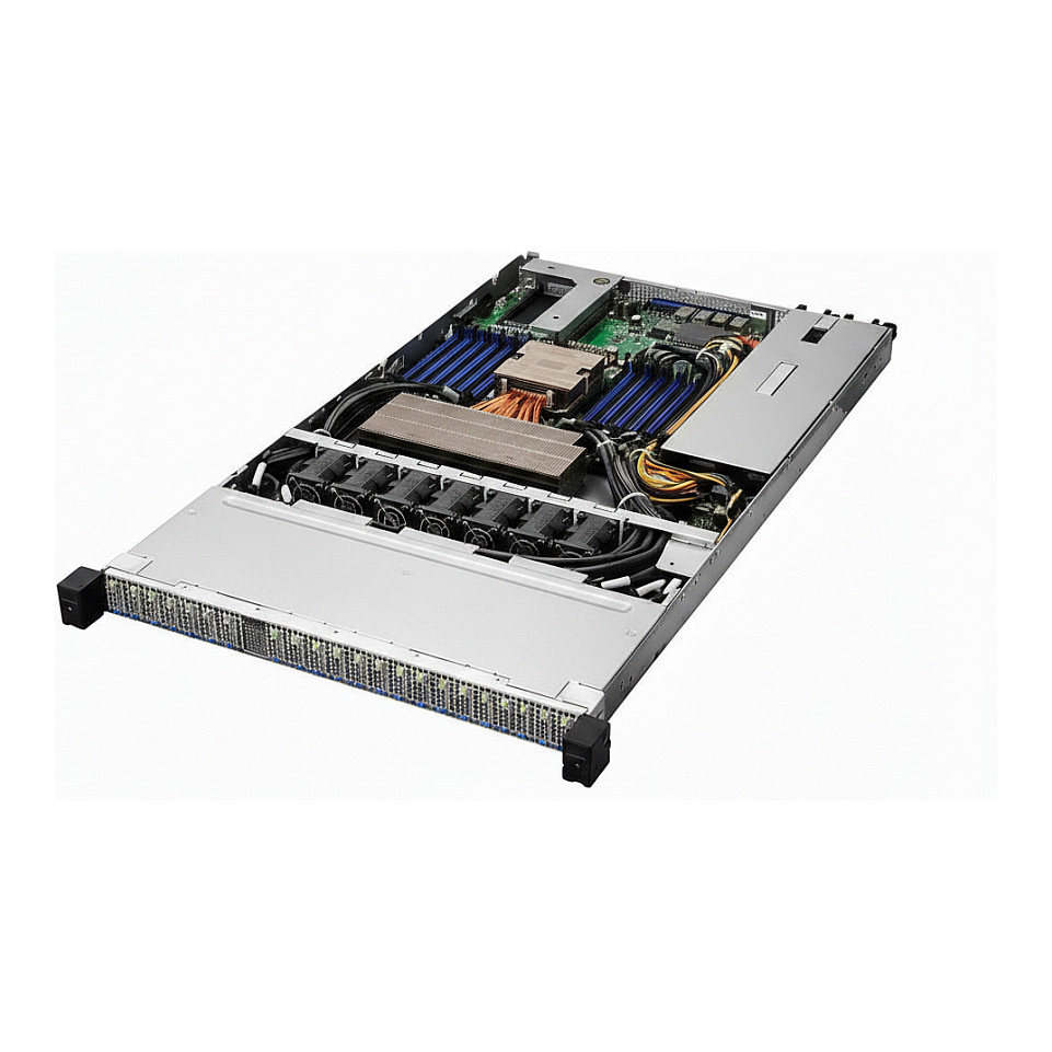 Server Barebone ASROCK 1U24E1S-GENOA/2L2T (1U, Socket SP5, 24x DDR5, 4x 2.5" Gen5 NVMe, 1200W Redundant)-0