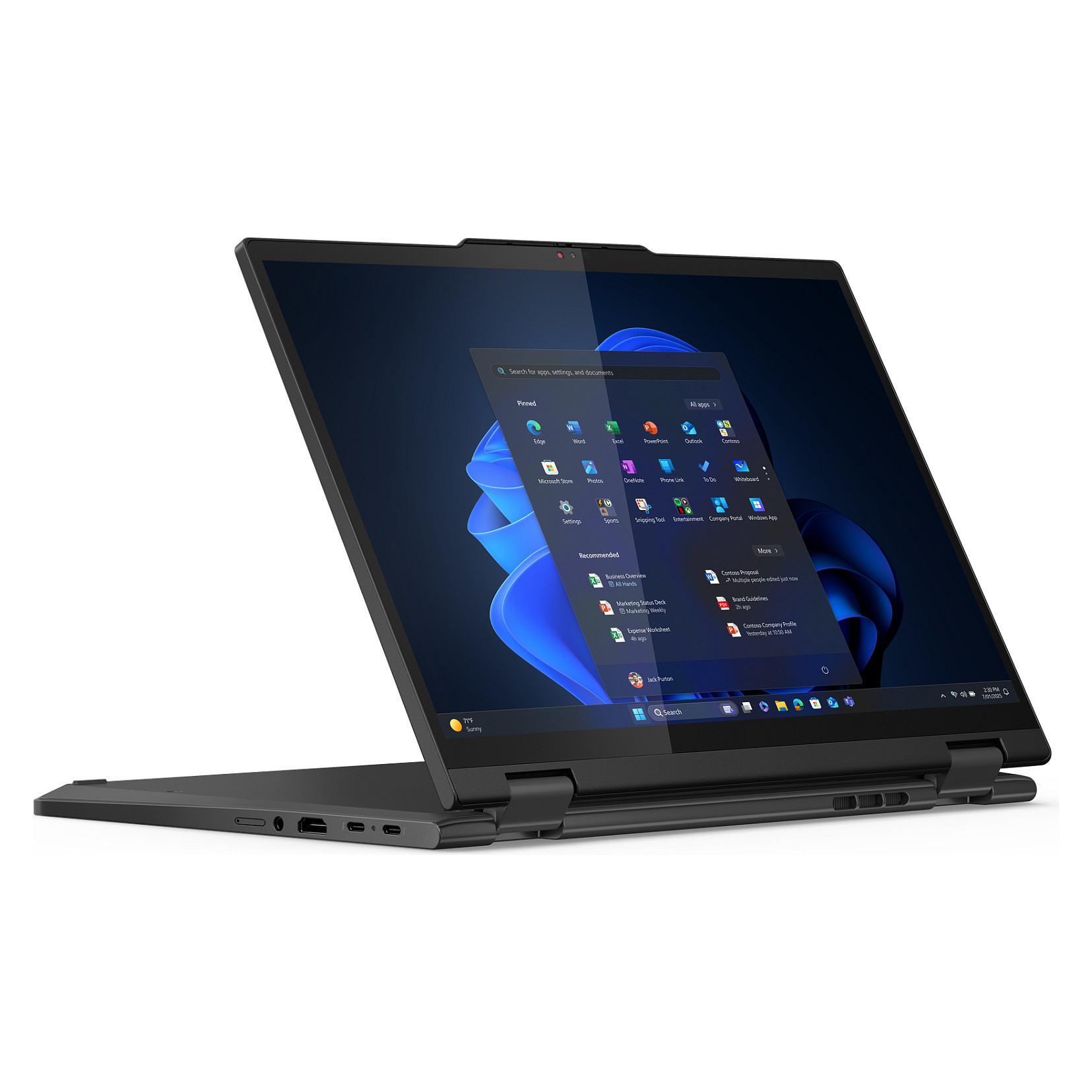 Laptop LENOVO ThinkPad T14s 2-in-1 G1 (14" WUXGA Touch, Intel Core Ultra 7 155U, 32GB RAM, 1TB SSD, Intel Graphics, Windows 11 Pro, Non-HR tipkovnica, 4G LTE)-1