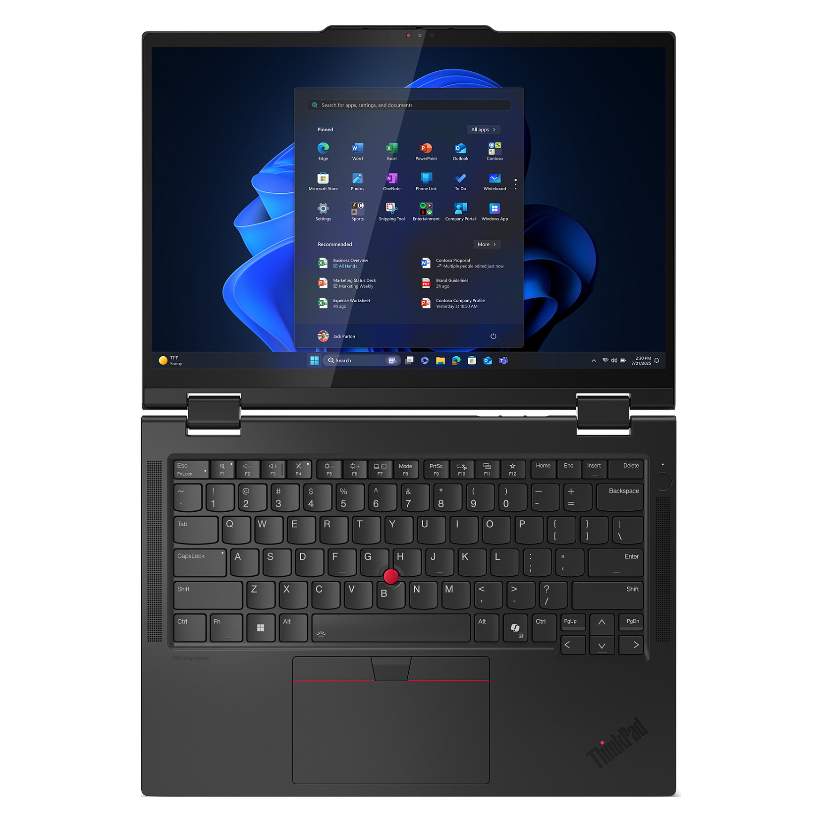 Laptop LENOVO ThinkPad T14s 2-in-1 G1 (14" WUXGA Touch, Intel Core Ultra 7 155U, 32GB RAM, 1TB SSD, Intel Graphics, Windows 11 Pro, Non-HR tipkovnica, 4G LTE)-7