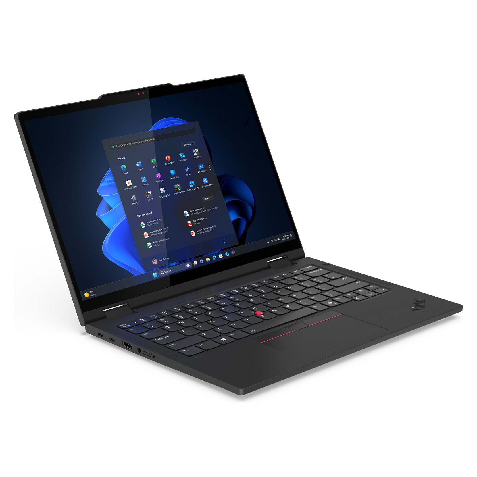 Laptop LENOVO ThinkPad T14s 2-in-1 G1 (14" WUXGA Touch, Intel Core Ultra 7 155U, 32GB RAM, 1TB SSD, Intel Graphics, Windows 11 Pro, Non-HR tipkovnica, 4G LTE)-11