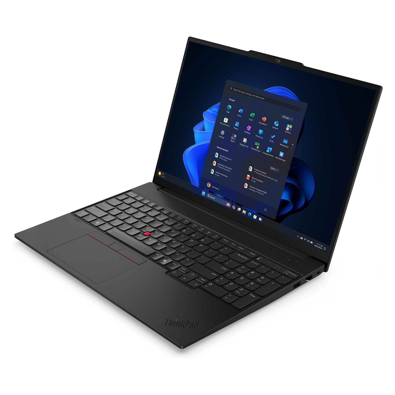 Laptop LENOVO ThinkPad E16 Gen 3 (16" WUXGA, Intel Core Ultra 5 226V, 16GB, 512GB SSD, Intel Graphics, Windows 11 Pro, Non-HR tipkovnica, Graphite Black)-1