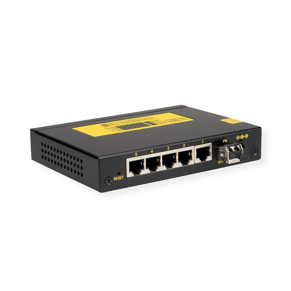 Mrežni Switch ROLINE 21.14.1005 (Industrijski, 5x Gigabit RJ-45, 1x SFP)-1