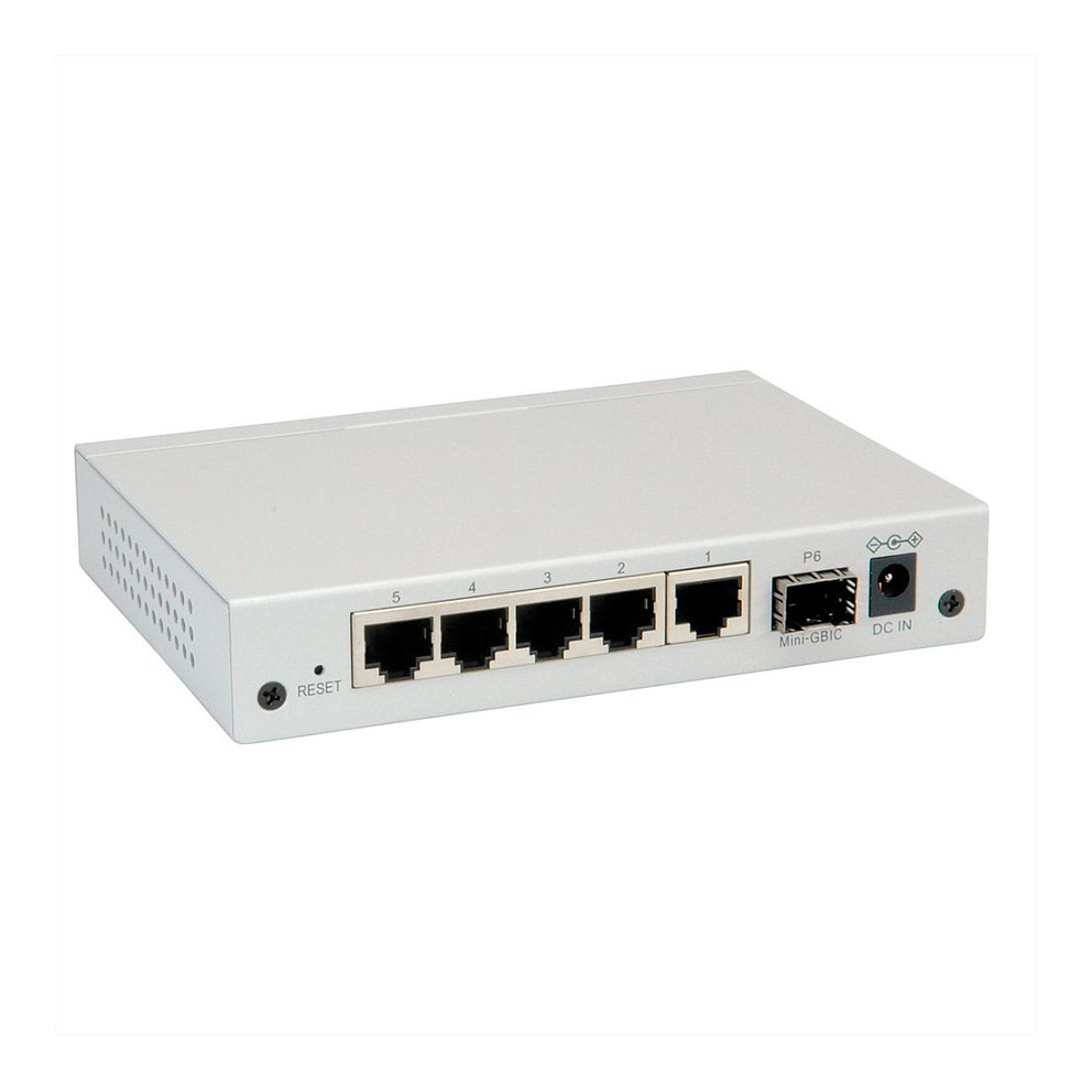 Mrežni Switch ROLINE Gigabit Ethernet 6-Port WebSmart (5x 1Gbps RJ45, 1x SFP)-2