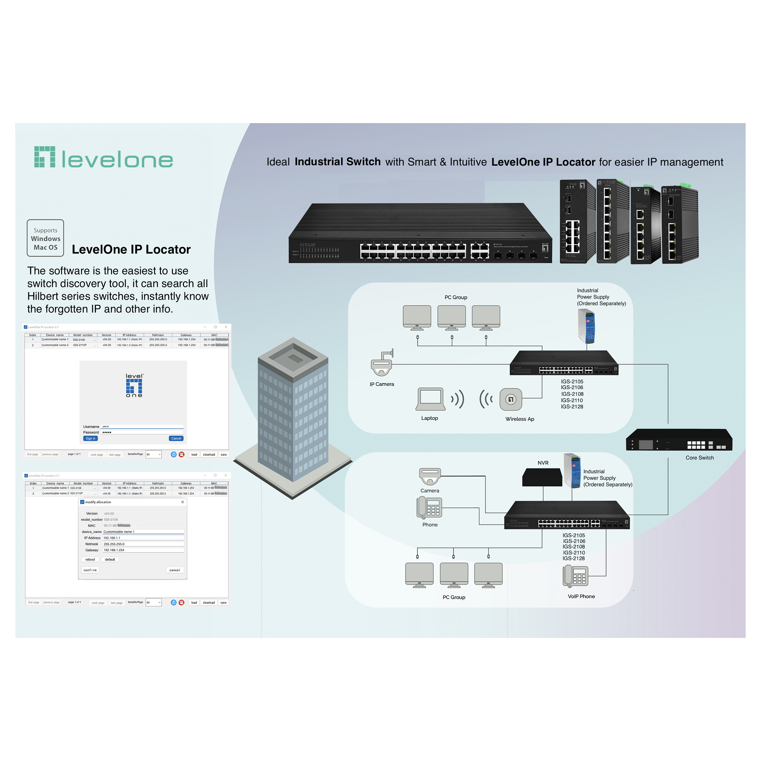 Mrežni switch LEVELONE IGS-2108 (8-portni, Gigabit, Smart Lite, Industrijski)-4