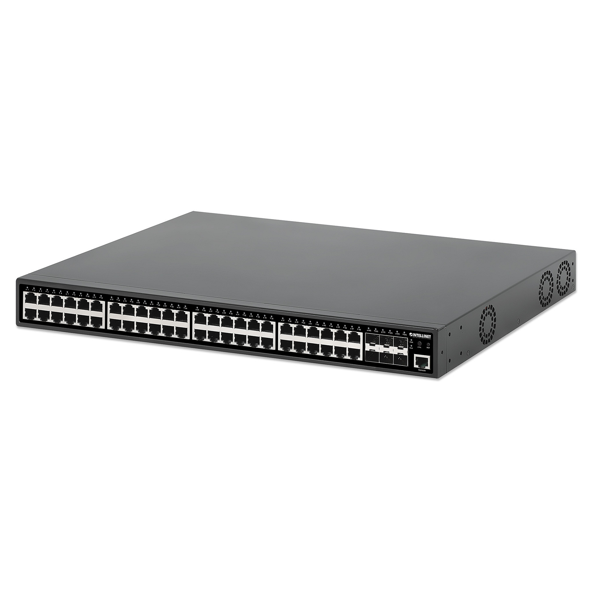 Mrežni Switch INTELLINET 561969 (54-Port L2+ Fully Managed, 48x Gigabit PoE+, 6x SFP+ 10G, 740W)-0
