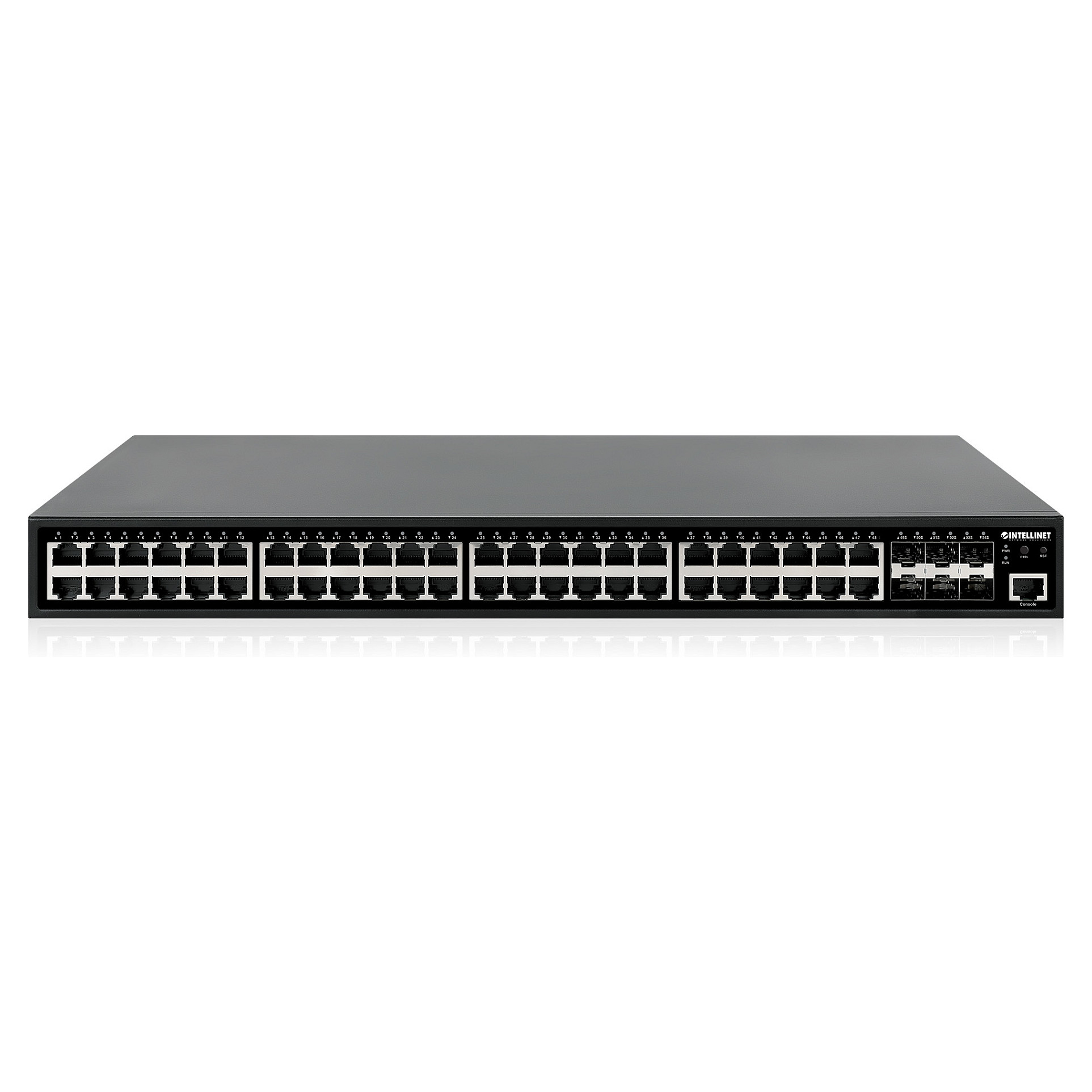 Mrežni Switch INTELLINET 561969 (54-Port L2+ Fully Managed, 48x Gigabit PoE+, 6x SFP+ 10G, 740W)-4