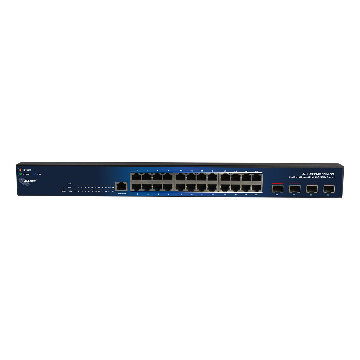 Mrežni switch ALLNET ALL-SG8428M-10G (24x GbE, 4x 10G SFP+, Layer 2, Smart Managed, bez ventilatora)-1