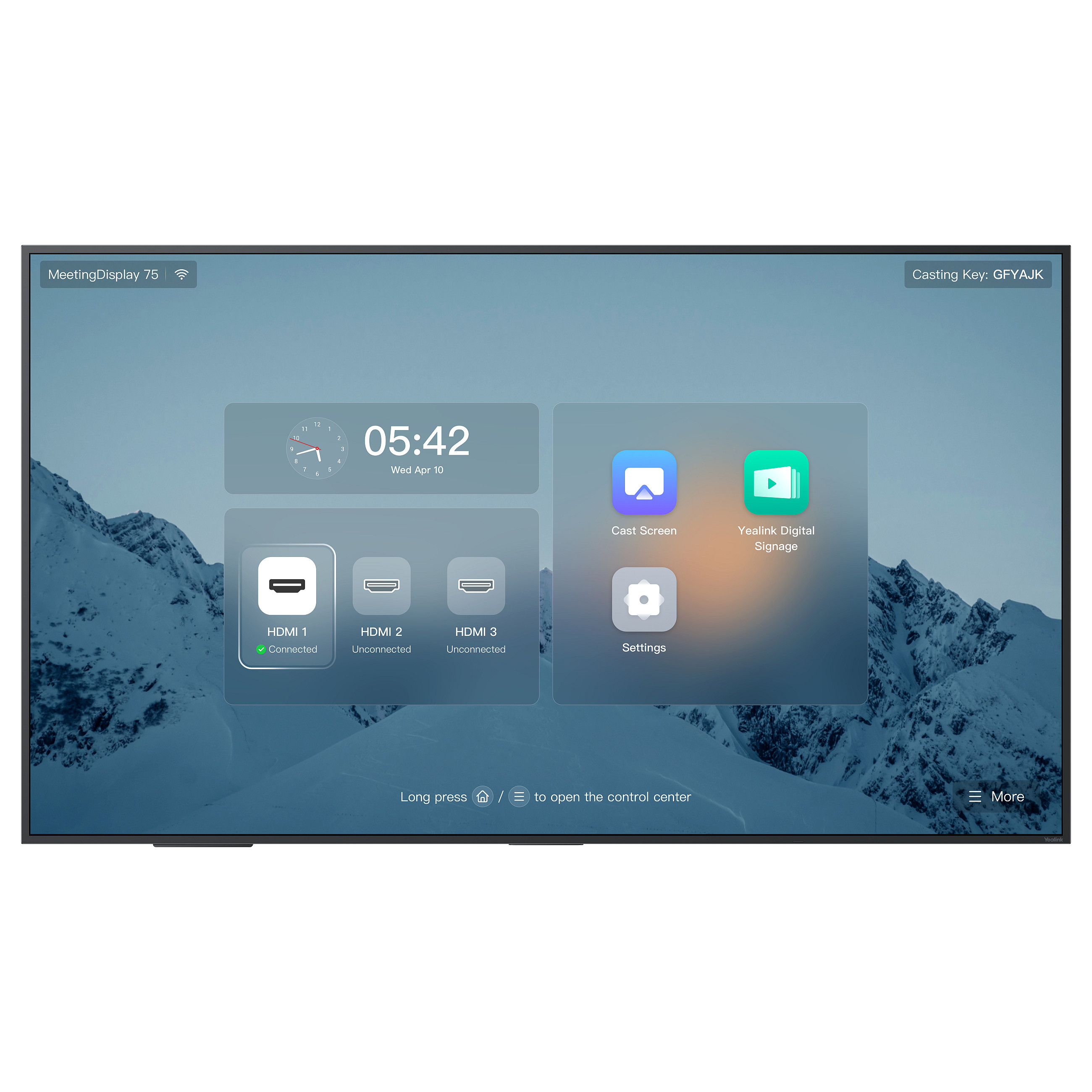 Interaktivni zaslon YEALINK Meeting Display MD75 (75", 4K, Microsoft Teams, 4K kamera)-0