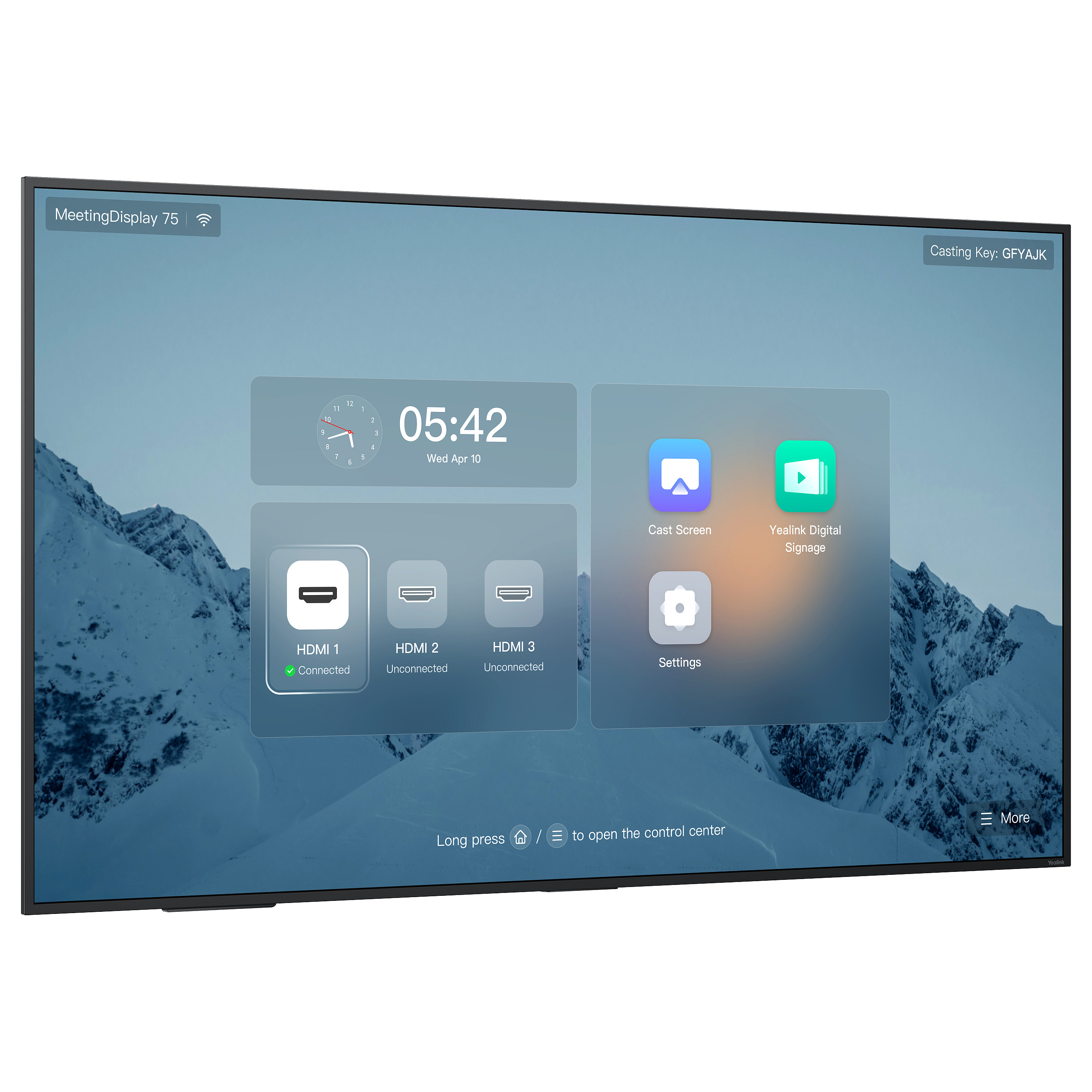 Interaktivni zaslon YEALINK Meeting Display MD75 (75", 4K, Microsoft Teams, 4K kamera)-1