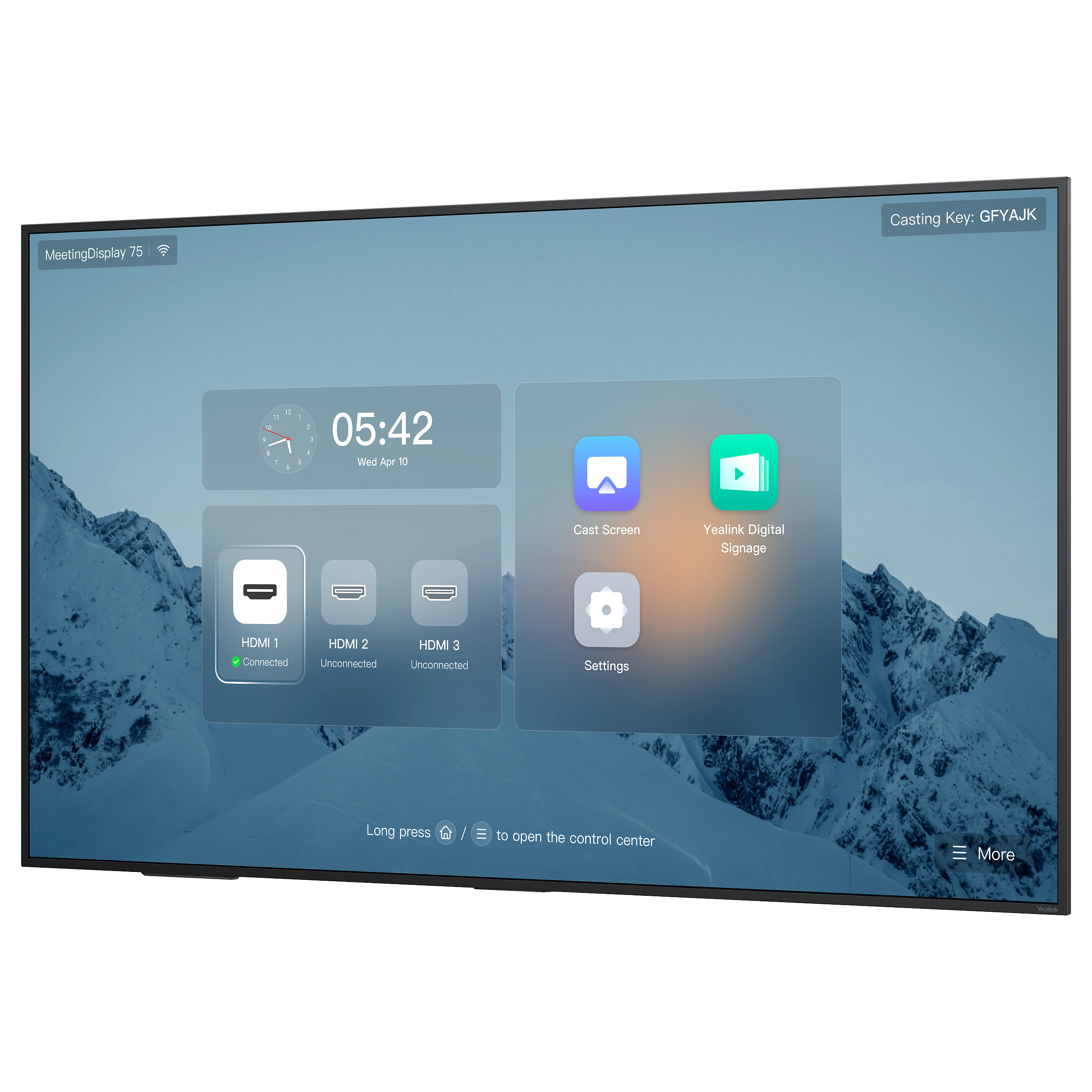 Interaktivni zaslon YEALINK Meeting Display MD75 (75", 4K, Microsoft Teams, 4K kamera)-2