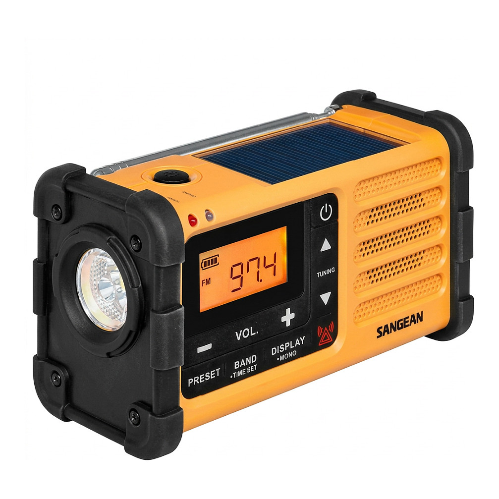 Radio prijemnik SANGEAN MMR-88 za hitne slučajeve, žuta boja-0