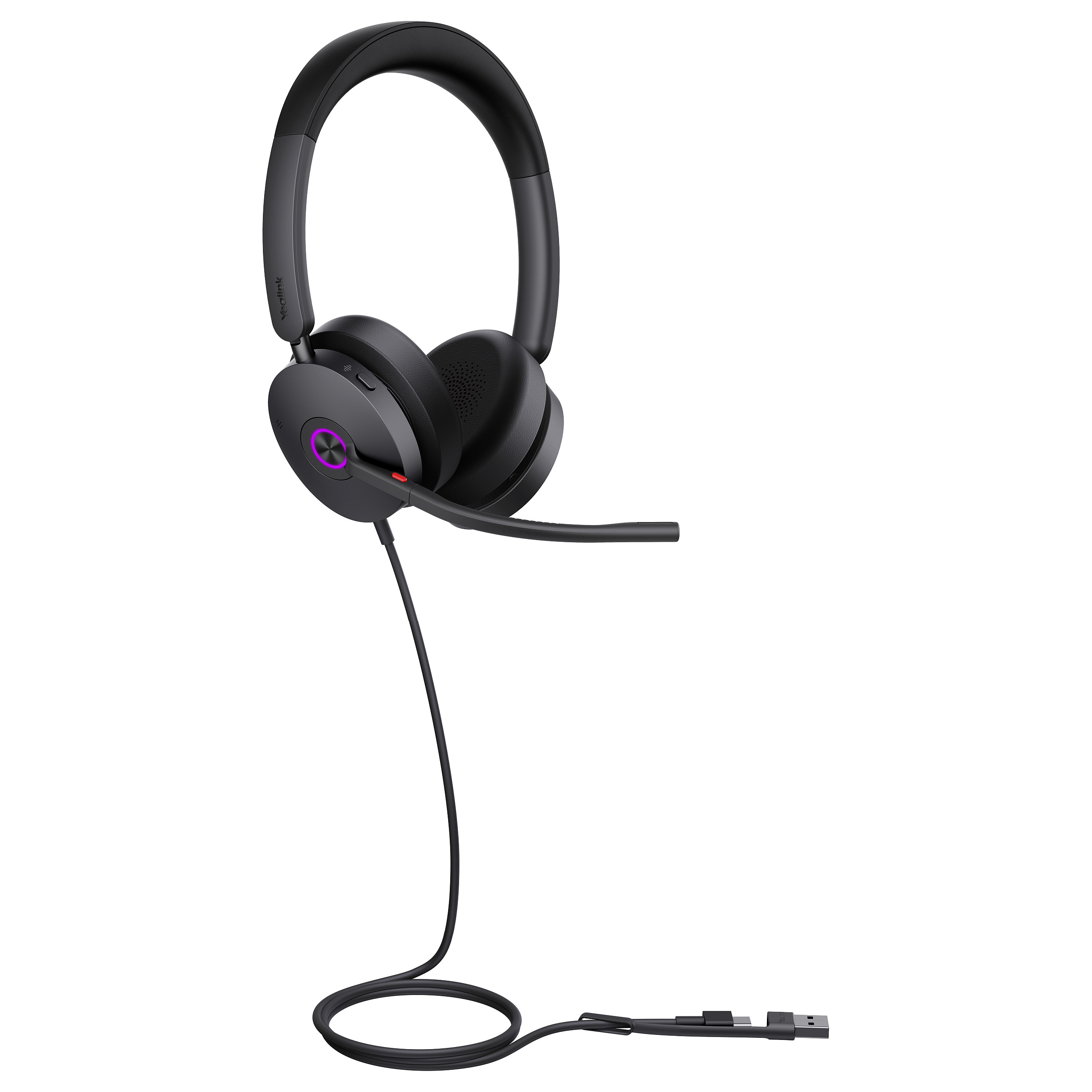 USB slušalice s mikrofonom YEALINK UH48 Dual UC (2.8" zaslon, USB-C/A, HD zvuk)