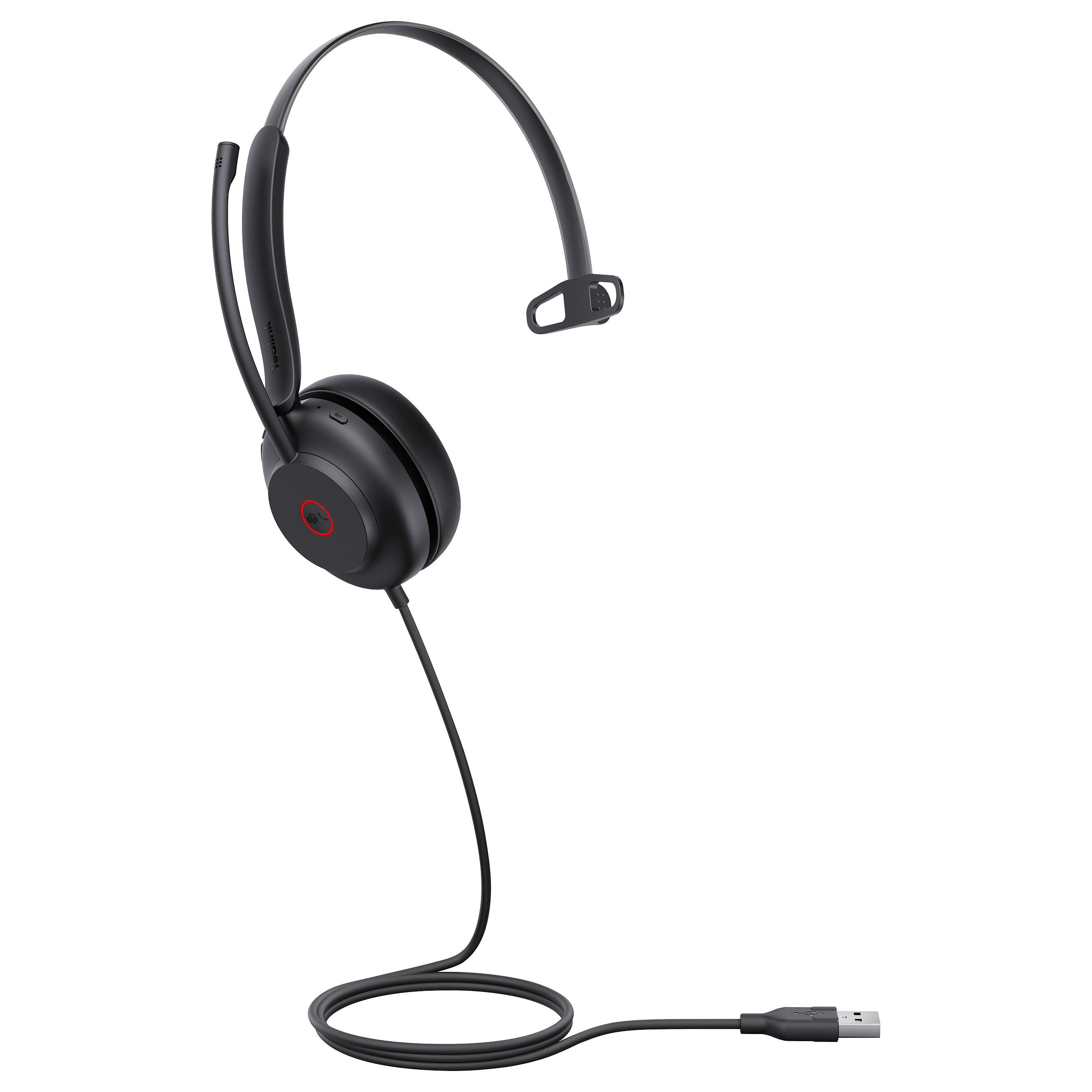 Slušalice s mikrofonom YEALINK UH35 Mono Teams (USB-A, MS Teams certifikat, Noise-Canceling mikrofon)-2