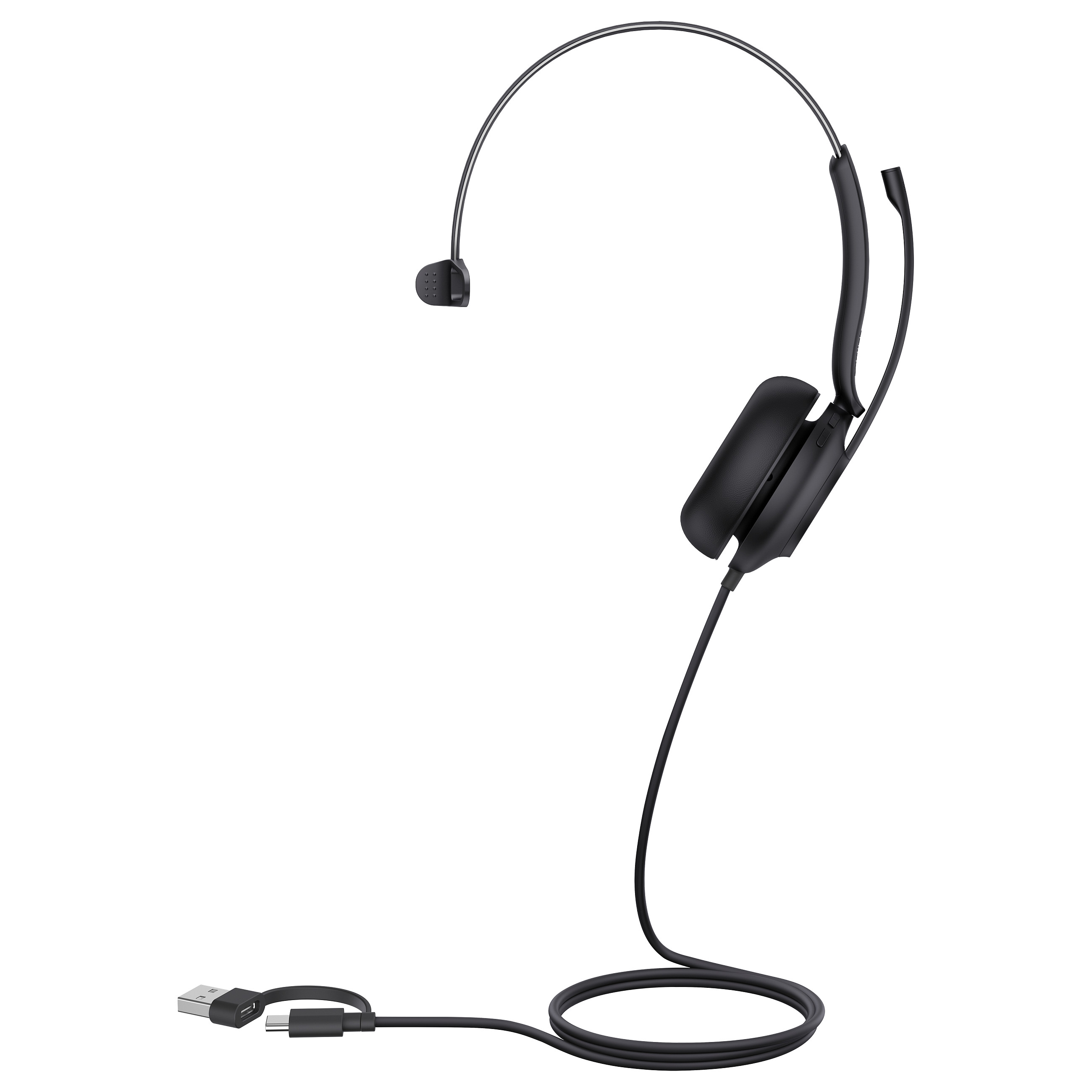USB slušalice s mikrofonom YEALINK UH35 Mono UC (USB-A/USB-C, Noise-Canceling mikrofon)-0