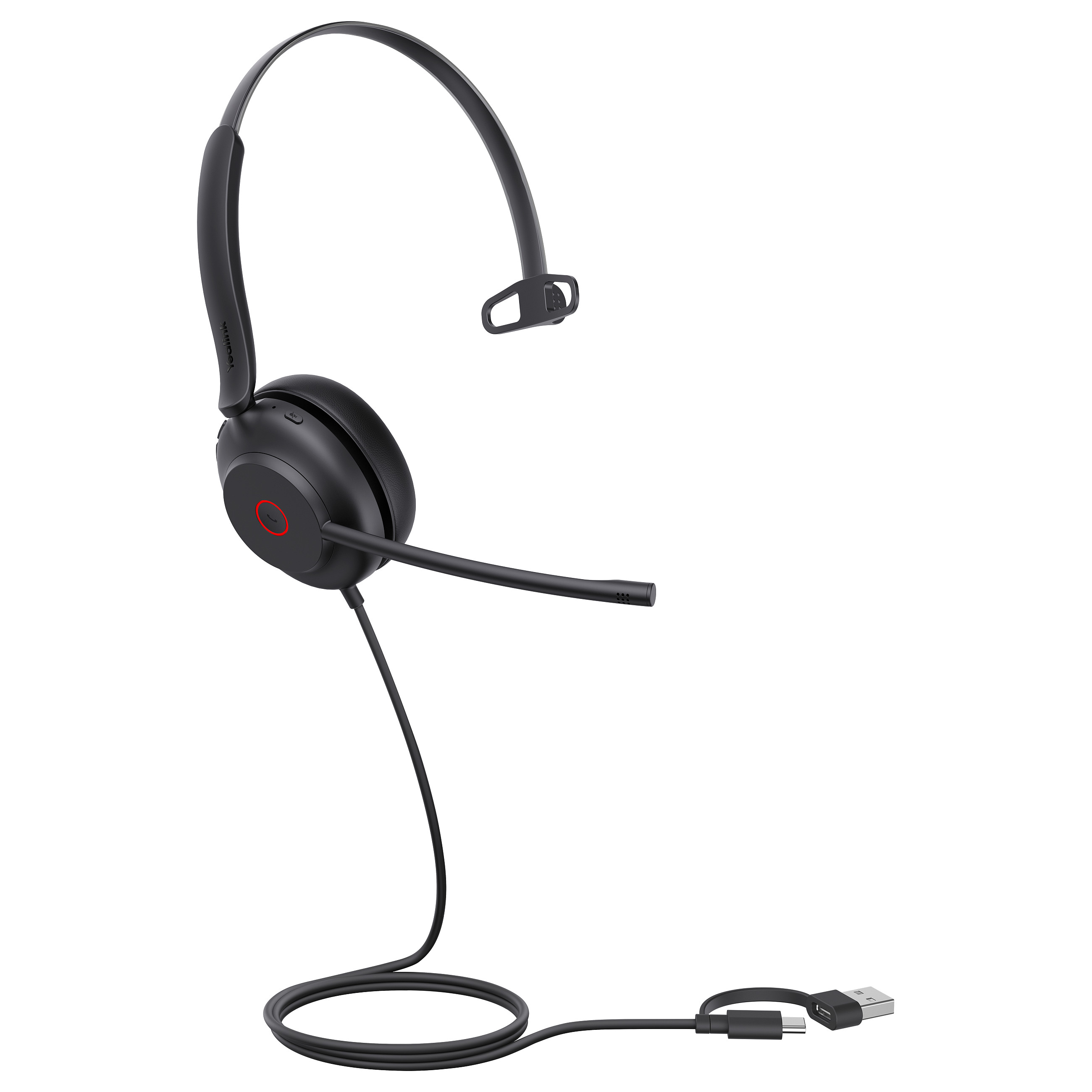 USB slušalice s mikrofonom YEALINK UH35 Mono UC (USB-A/USB-C, Noise-Canceling mikrofon)-2