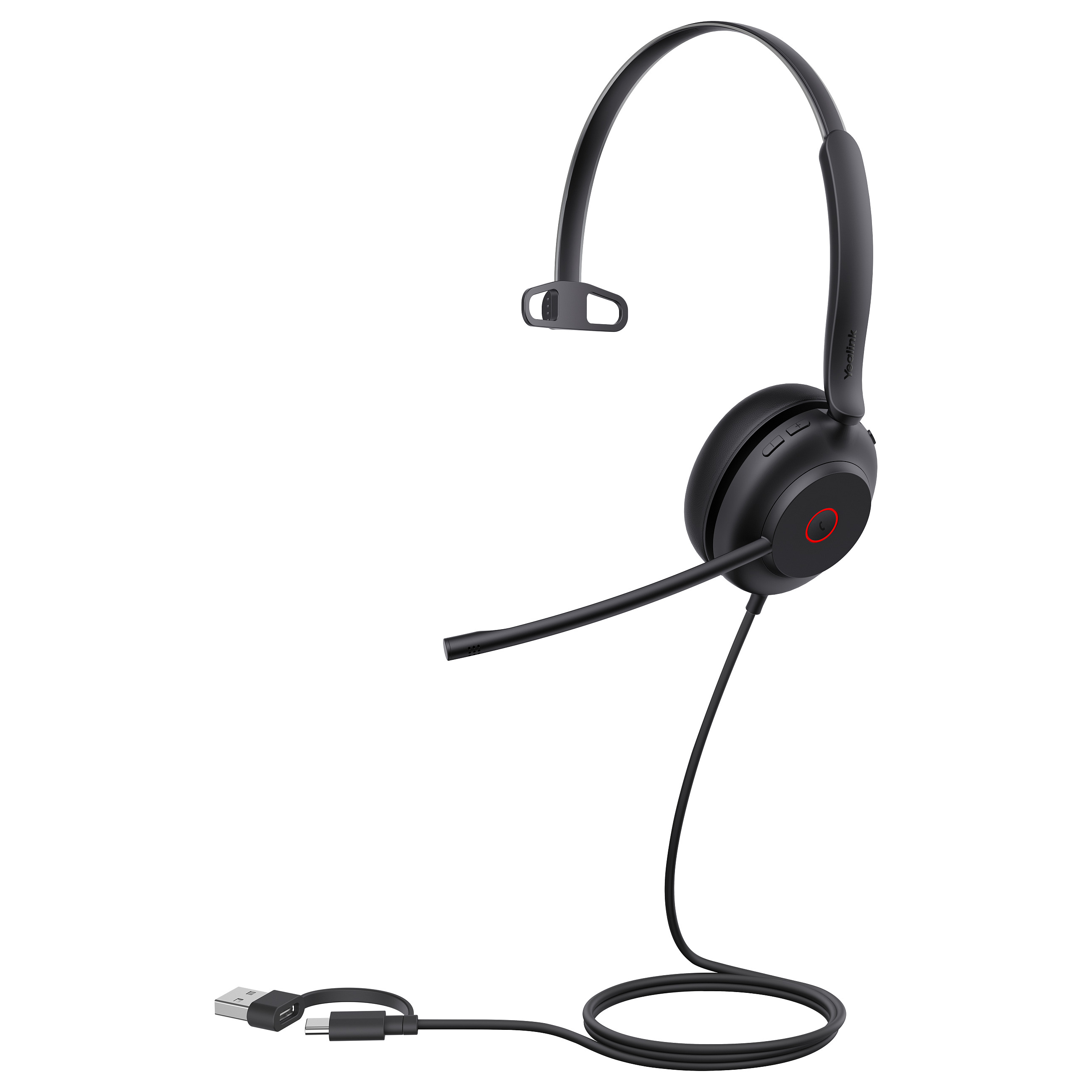 USB slušalice s mikrofonom YEALINK UH35 Mono UC (USB-A/USB-C, Noise-Canceling mikrofon)-3