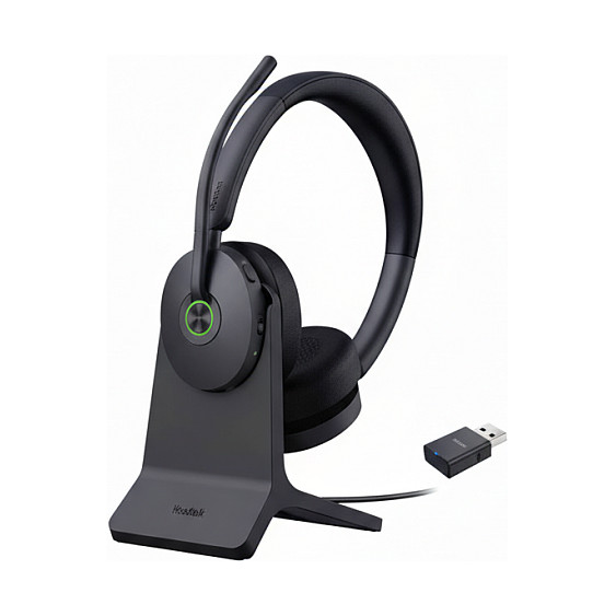 DECT bežične slušalice YEALINK WH68 Hybrid with Charging Stand (DECT/Bluetooth, 2 mikrofona, do 14h razgovora)