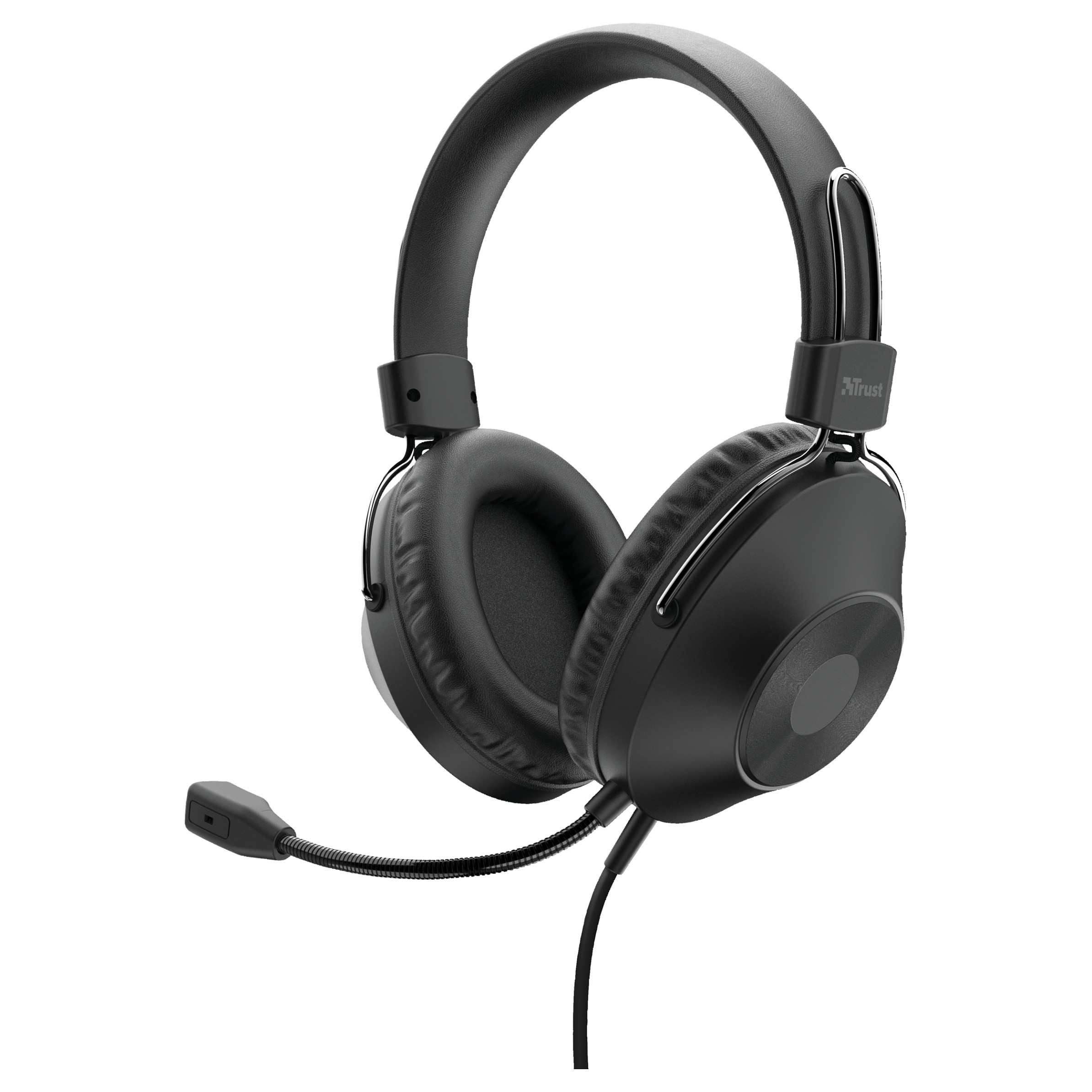 Slušalice s mikrofonom TRUST HS-250 USB (Over-Ear, podesivi mikrofon, kontrole na kabelu)-0