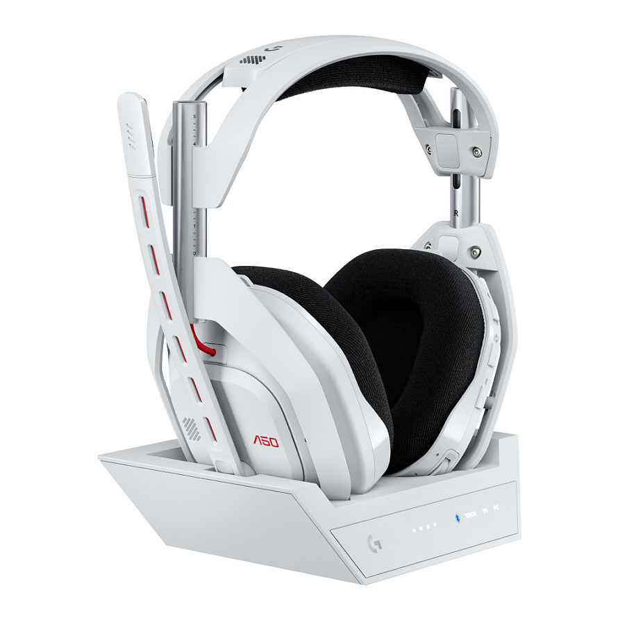 Gaming slušalice LOGITECH A50 LIGHTSPEED Wireless + Bazna stanica (PS5/PS4/PC, Dolby Audio, 15h baterija) White-0