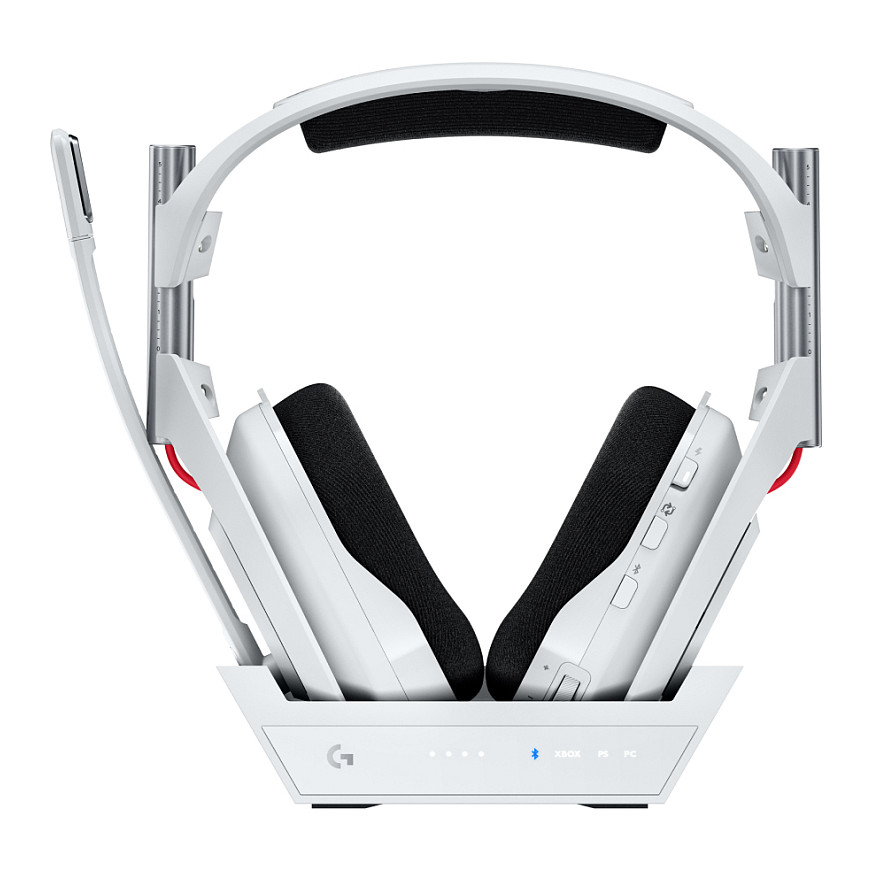 Gaming slušalice LOGITECH A50 LIGHTSPEED Wireless + Bazna stanica (PS5/PS4/PC, Dolby Audio, 15h baterija) White-1