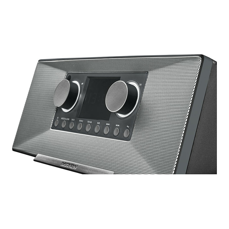Internet radio MEDION MD 89289 (DAB+, FM, Bluetooth, Spotify Connect, 2x 7.5W) sivi-2