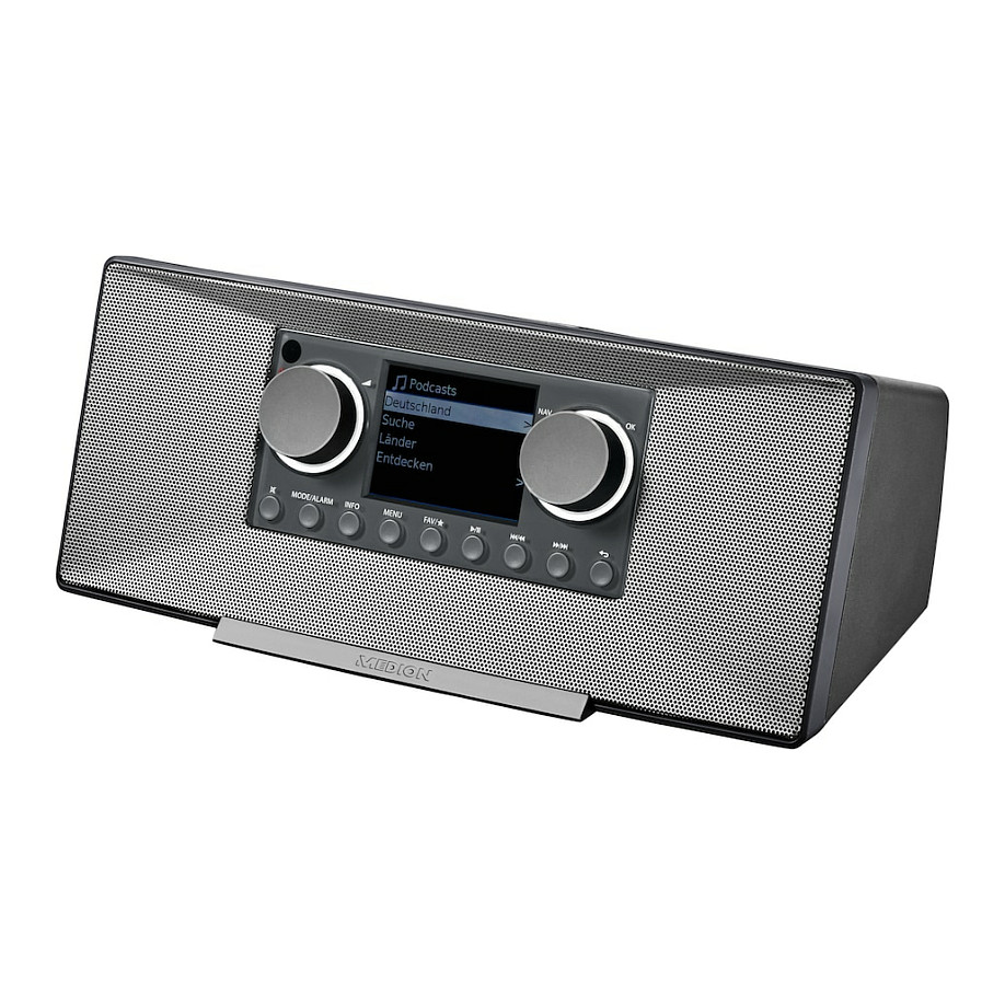 Internet radio MEDION MD 89289 (DAB+, FM, Bluetooth, Spotify Connect, 2x 7.5W) sivi-5