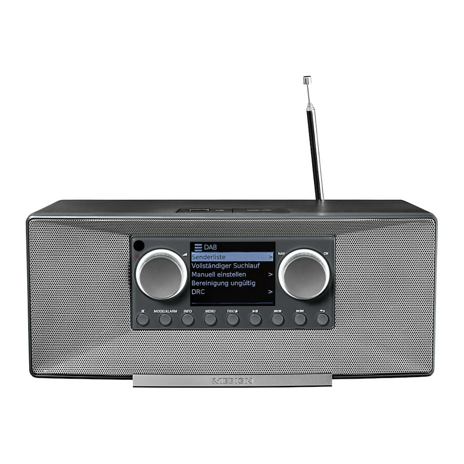Internet radio MEDION MD 89289 (DAB+, FM, Bluetooth, Spotify Connect, 2x 7.5W) sivi-6