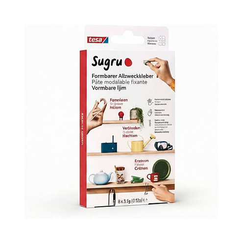 tesa Sugru formbarer Allzweckkleber 8Stk black