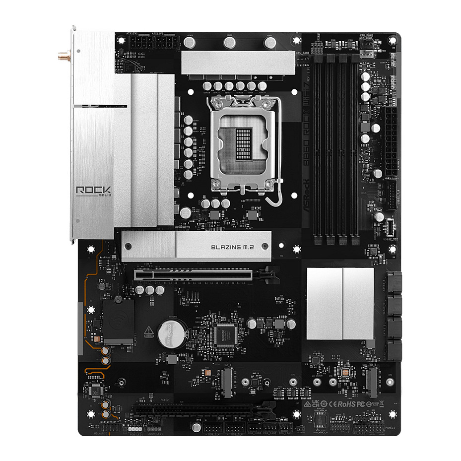 Matična ploča ASROCK B860 Rock WiFi7 (DDR5, Socket 1851, ATX, Wi-Fi 7, PCIe 5.0)-1
