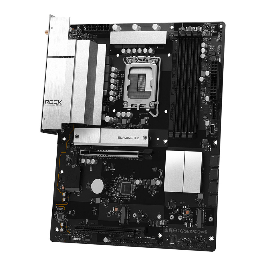 Matična ploča ASROCK B860 Rock WiFi7 (DDR5, Socket 1851, ATX, Wi-Fi 7, PCIe 5.0)-3