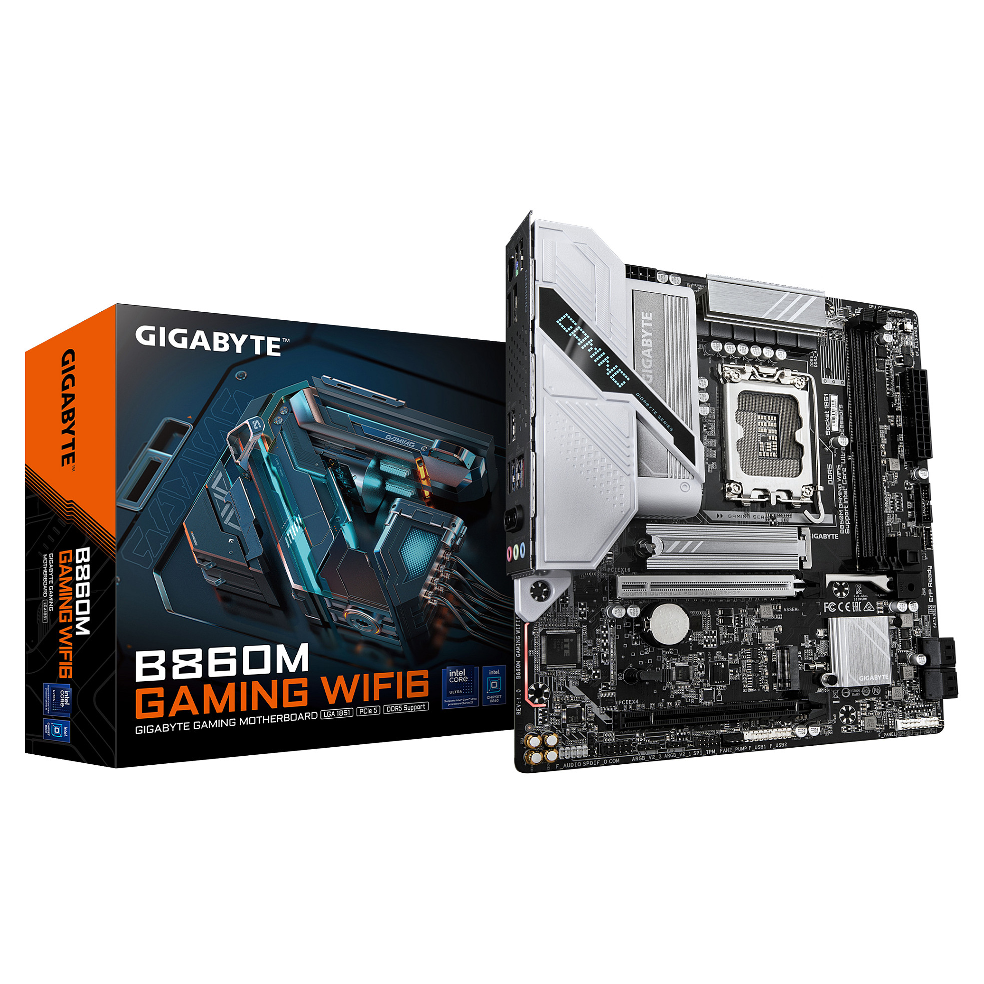 Matična ploča GIGABYTE B860M GAMING WIFI6 (LGA 1851, mATX, DDR5, Wi-Fi 6)-0