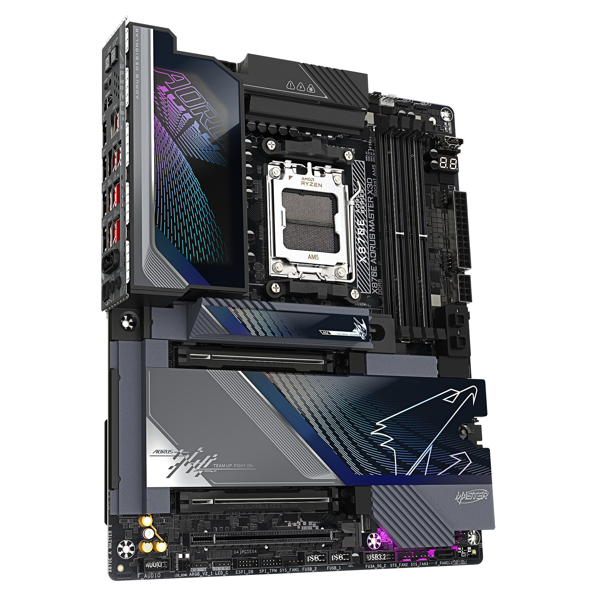 Matična ploča GIGABYTE X870E AORUS MASTER (AM5, E-ATX, DDR5, Wi-Fi 7, 10GbE LAN)-3