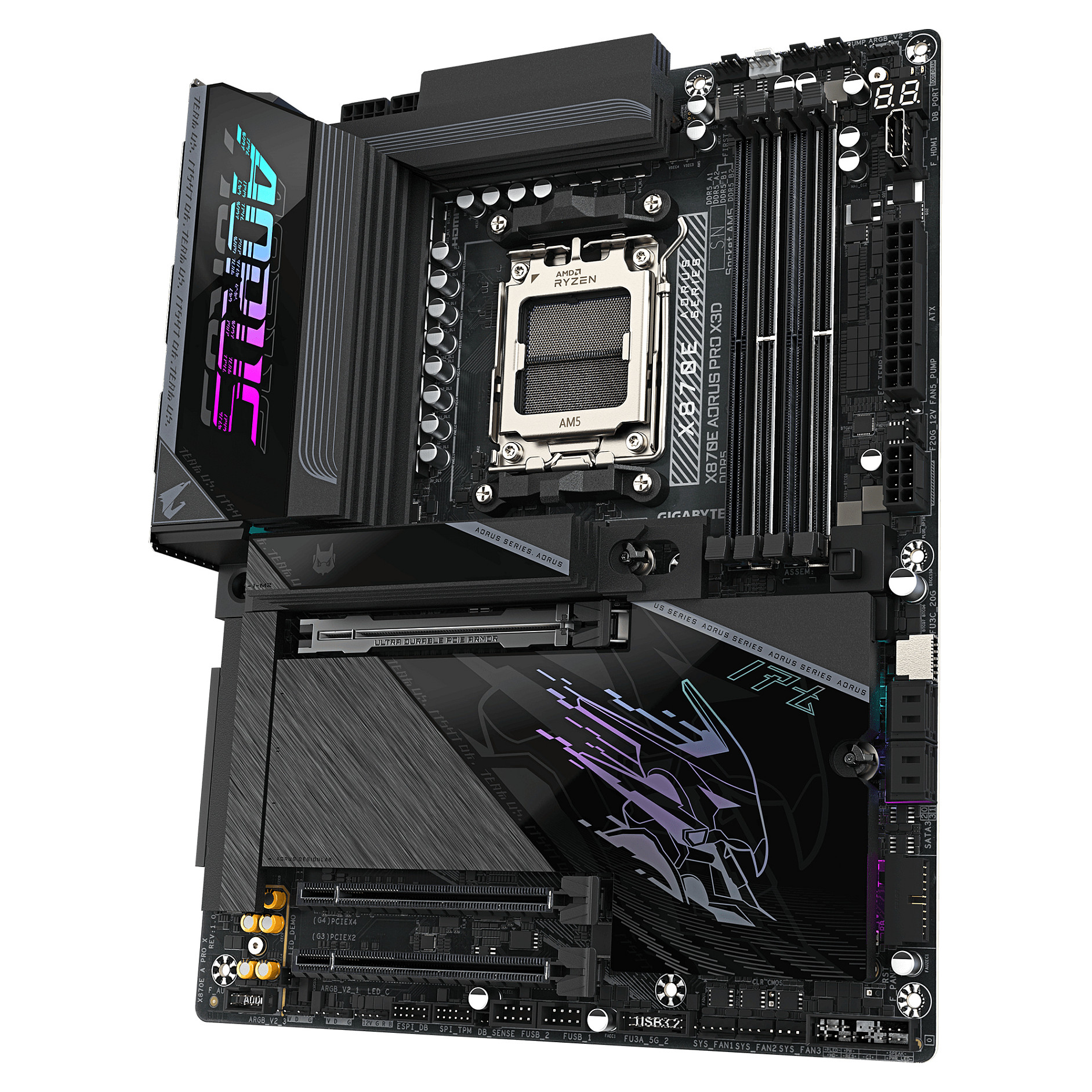 Matična ploča GIGABYTE X870E AORUS PRO X (AM5, DDR5, PCIe 5.0, Wi-Fi 7)-3