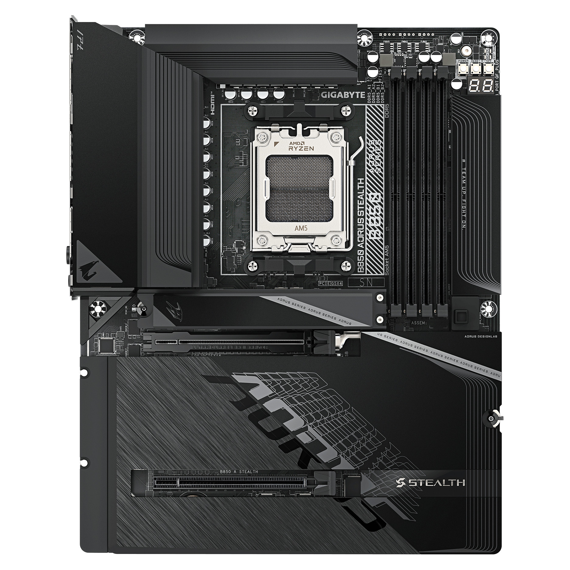 Matična ploča GIGABYTE B850 AORUS STEALTH (AM5, ATX, DDR5, Wi-Fi 7)-1
