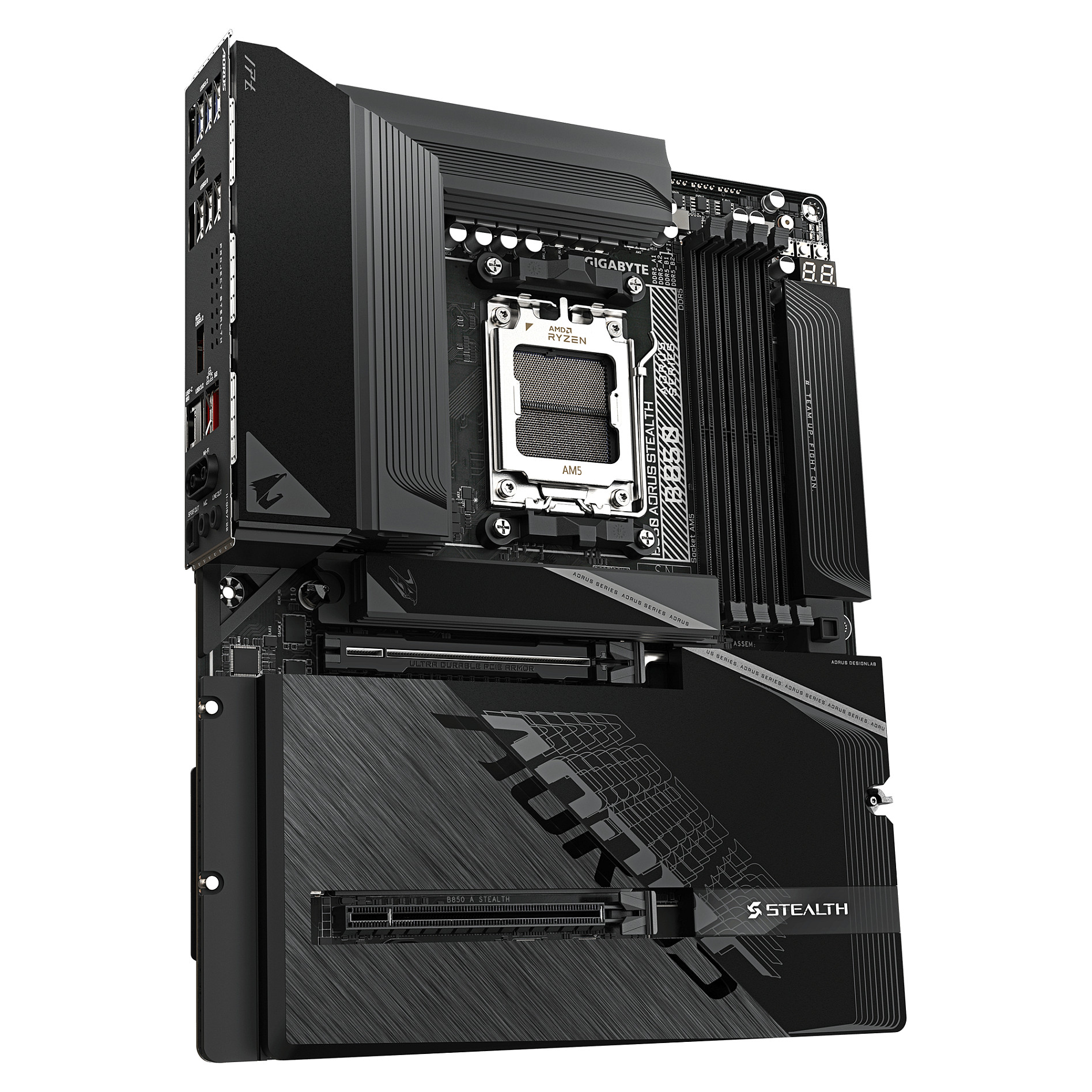 Matična ploča GIGABYTE B850 AORUS STEALTH (AM5, ATX, DDR5, Wi-Fi 7)-2