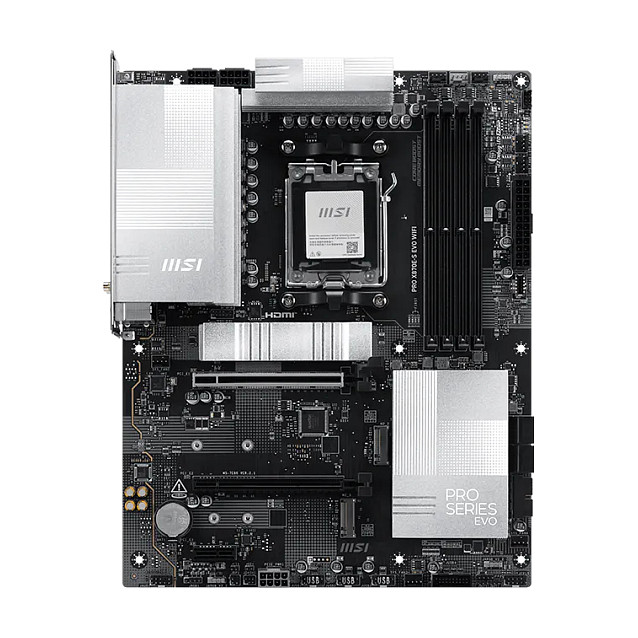 Matična ploča MSI PRO X870E-S EVO WIFI (AM5, DDR5, ATX, Wi-Fi 7, 5G LAN)