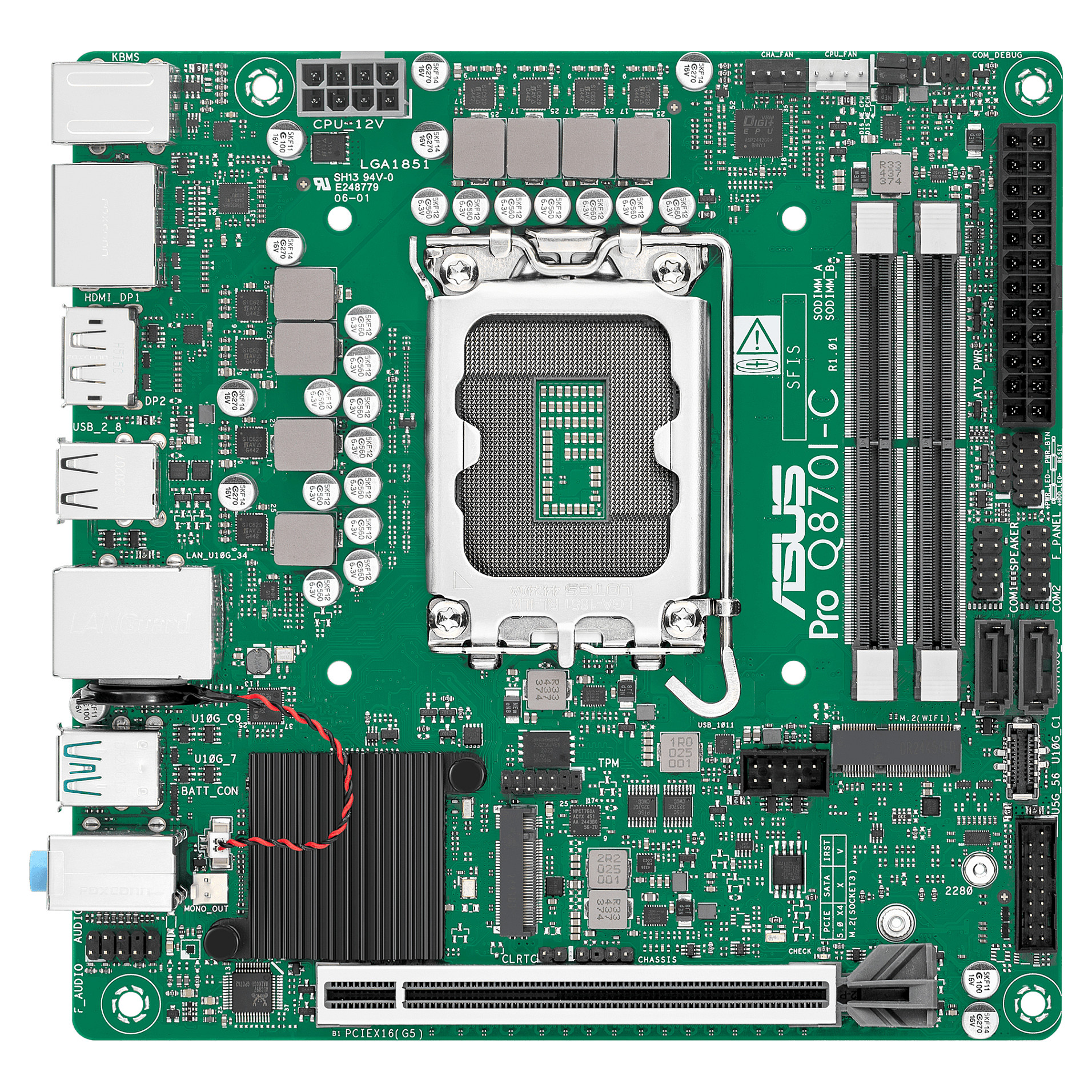 Matična ploča ASUS PRO Q870I-C-CSM (Mini-ITX, Intel Q870, LGA1700, DDR5, PCIe 5.0)