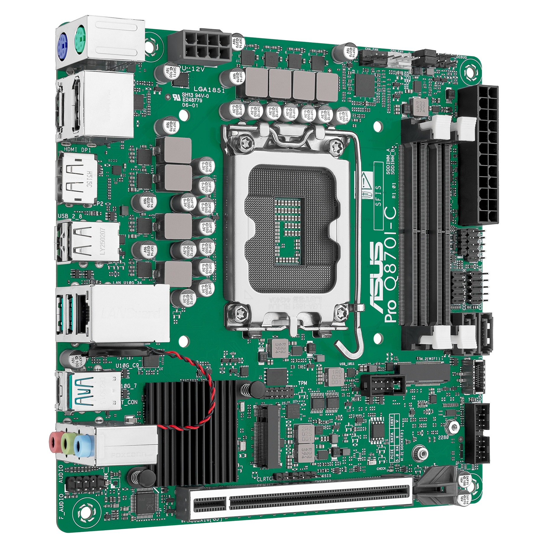 Matična ploča ASUS PRO Q870I-C-CSM (Mini-ITX, Intel Q870, LGA1700, DDR5, PCIe 5.0)-1