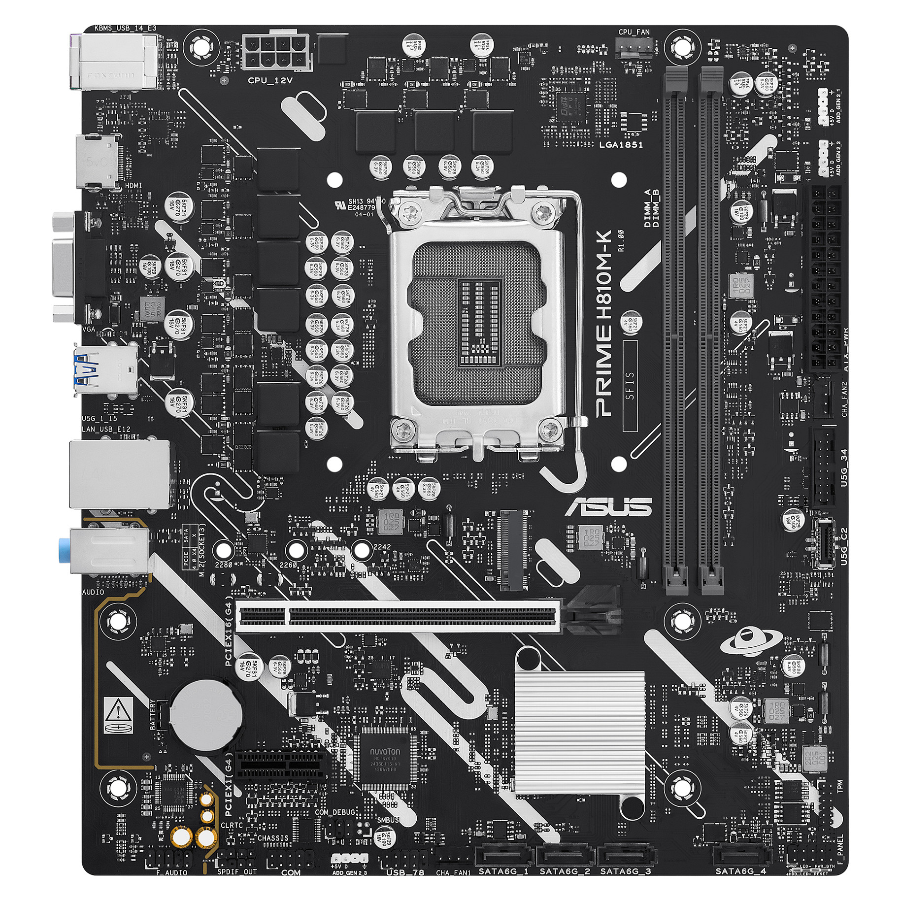 Matična ploča ASUS PRIME H810M-K (LGA 1851, mATX, DDR5, M.2)-0