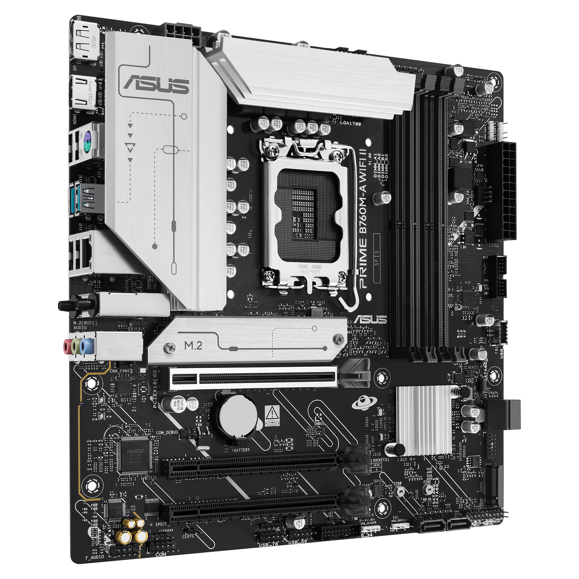 Matična ploča ASUS PRIME B760M-A WIFI II (Socket 1700, B760, mATX, DDR5, WiFi 6)-1