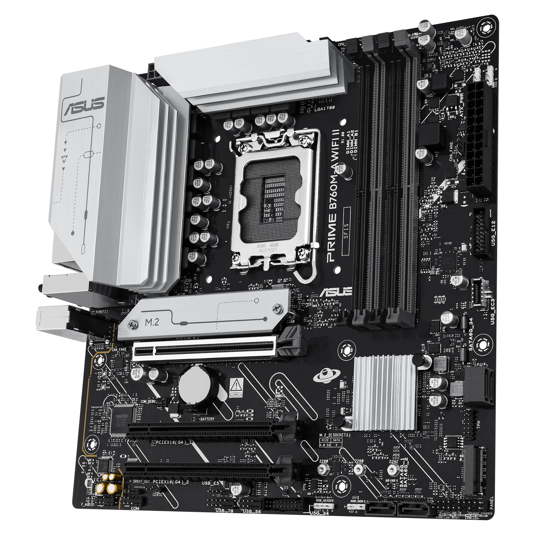 Matična ploča ASUS PRIME B760M-A WIFI II (Socket 1700, B760, mATX, DDR5, WiFi 6)-3
