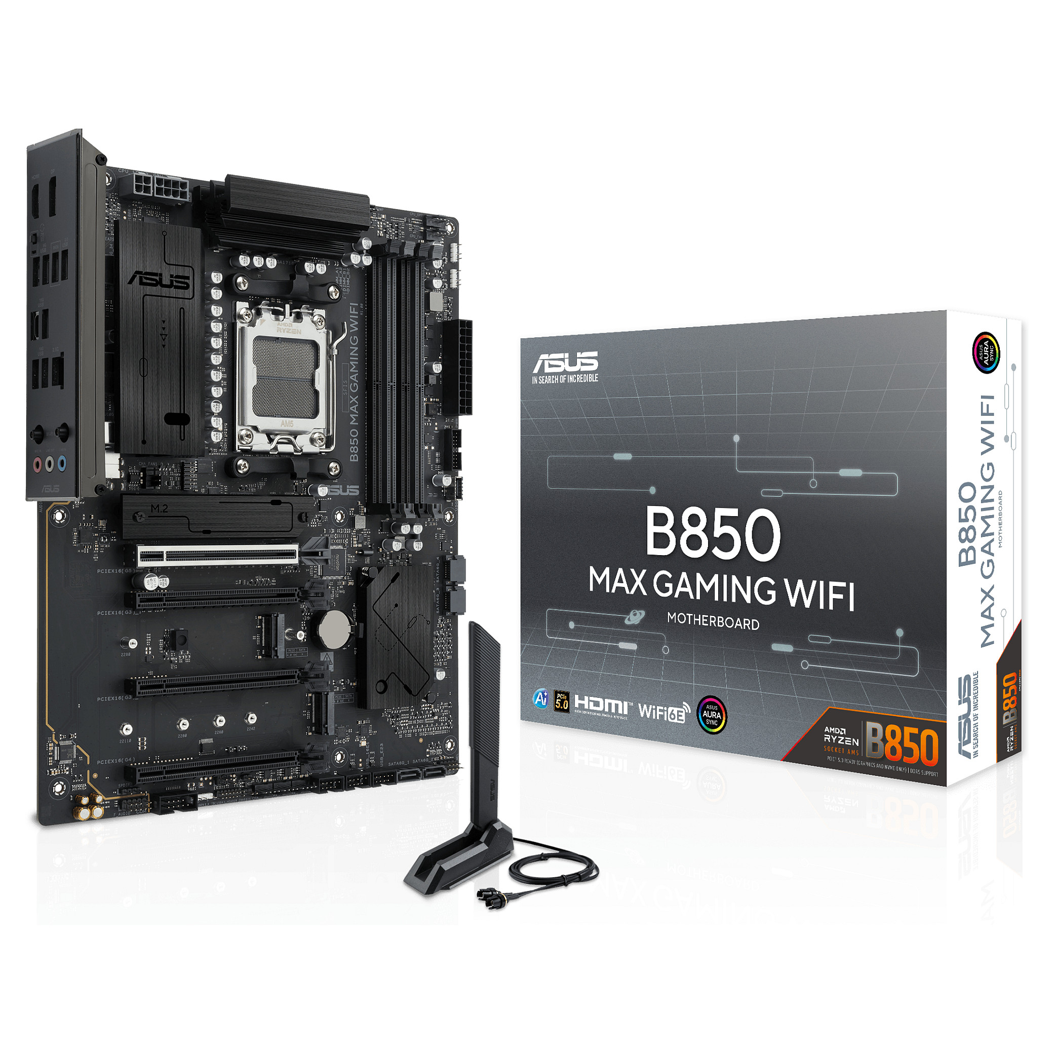 Matična ploča ASUS ROG STRIX B850-F GAMING WIFI (AM5, B850, DDR5, ATX, PCIe 5.0, Wi-Fi 7)