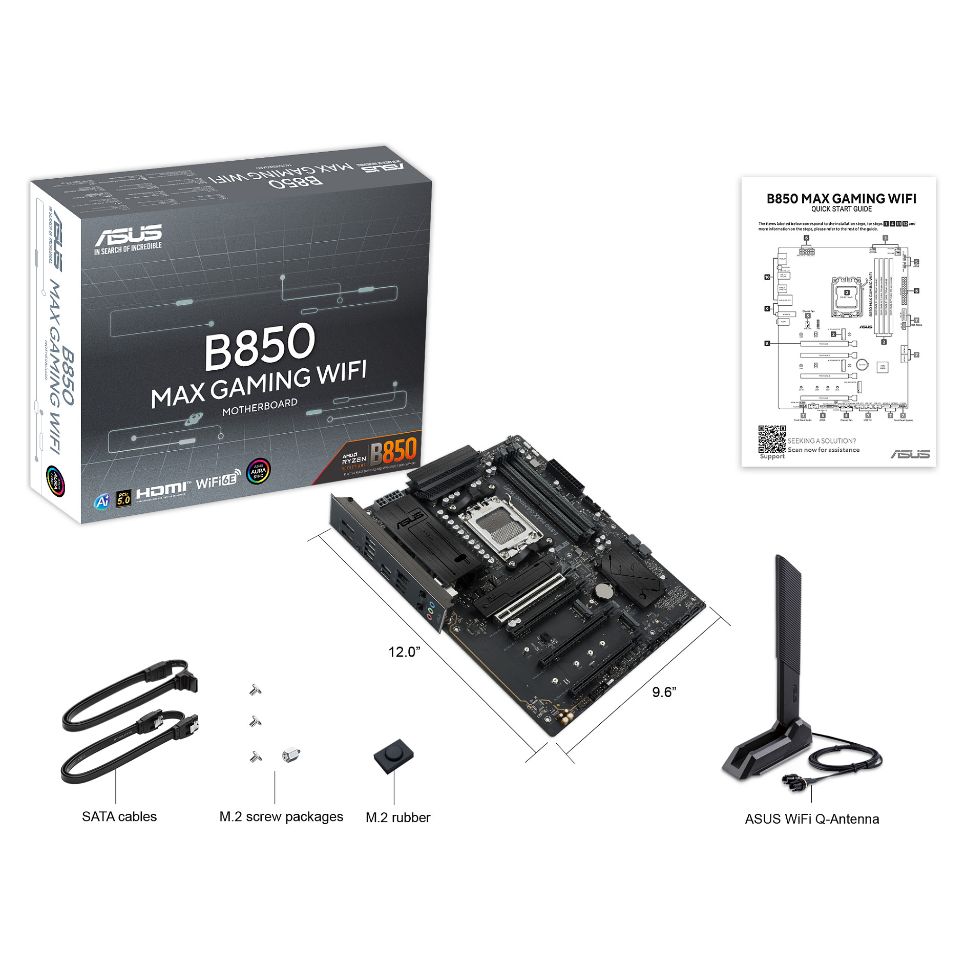 Matična ploča ASUS ROG STRIX B850-F GAMING WIFI (AM5, B850, DDR5, ATX, PCIe 5.0, Wi-Fi 7)-5